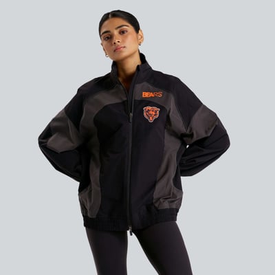 Chicago Bears lululemon Women's Ventilated Oversized Track Jacket - Black