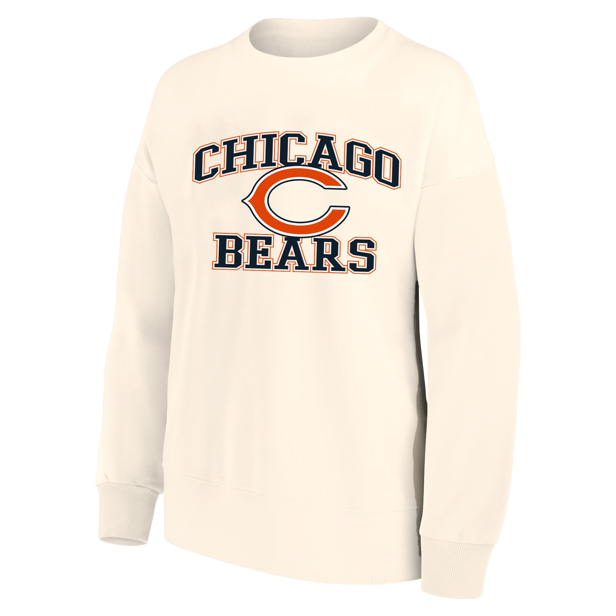 Sweat-shirt Mitchell & Ness crème Chicago Bears Heart Soul pour femme, grande taille