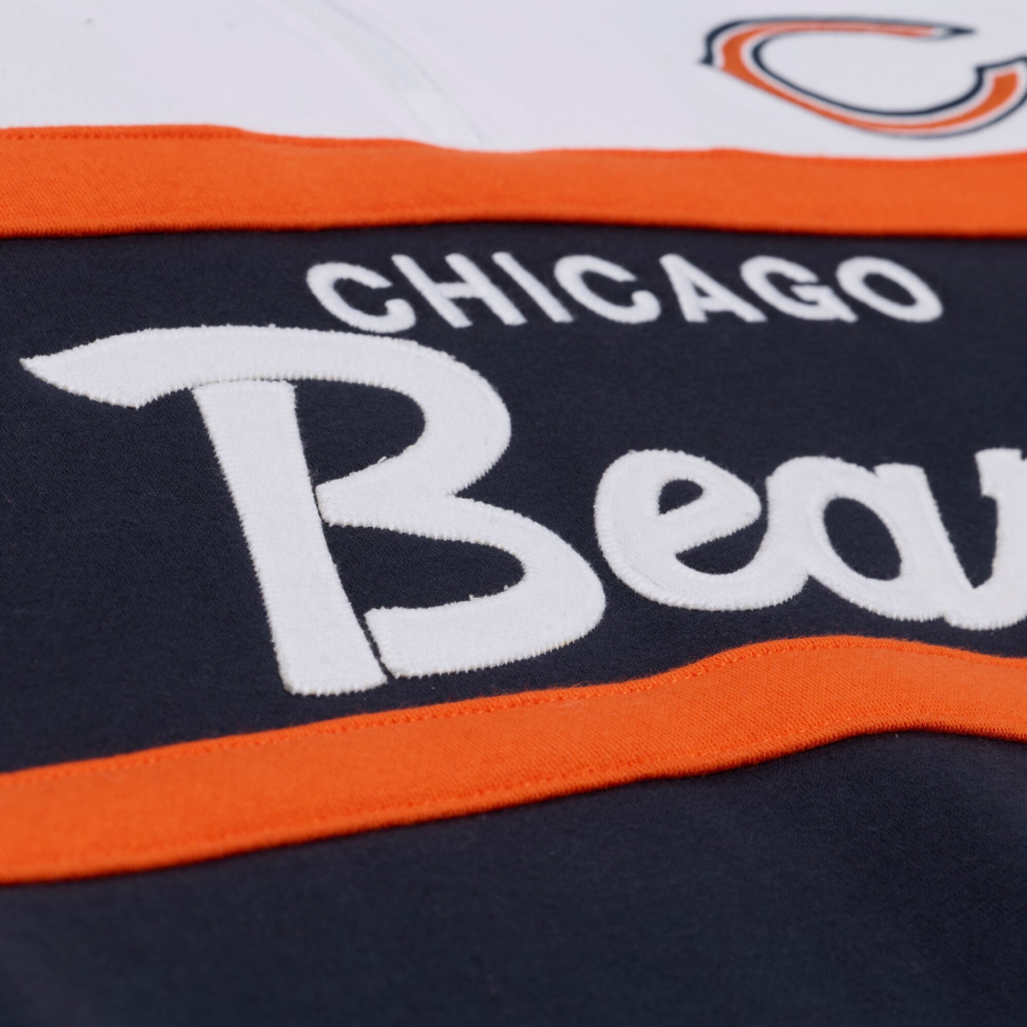 Pull à col zippé Mitchell & Ness bleu marine pour femme, modèle Chicago Bears Head Coach