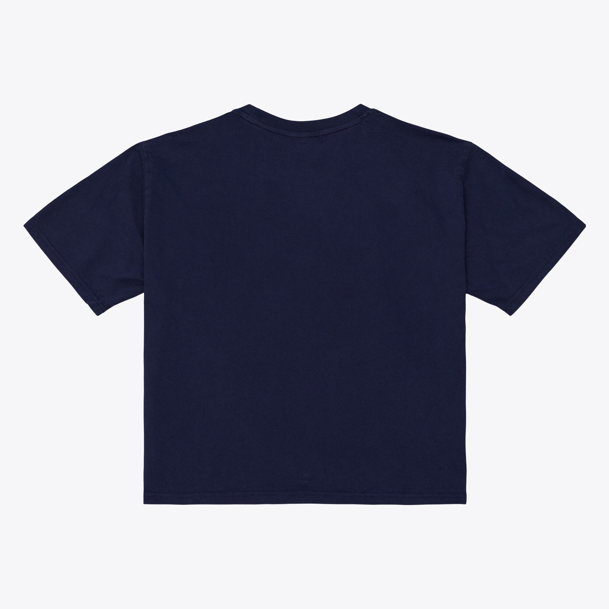 Women's Mitchell & Ness Navy Chicago Bears Street Graphic Boxy Cropped T-Shirt
