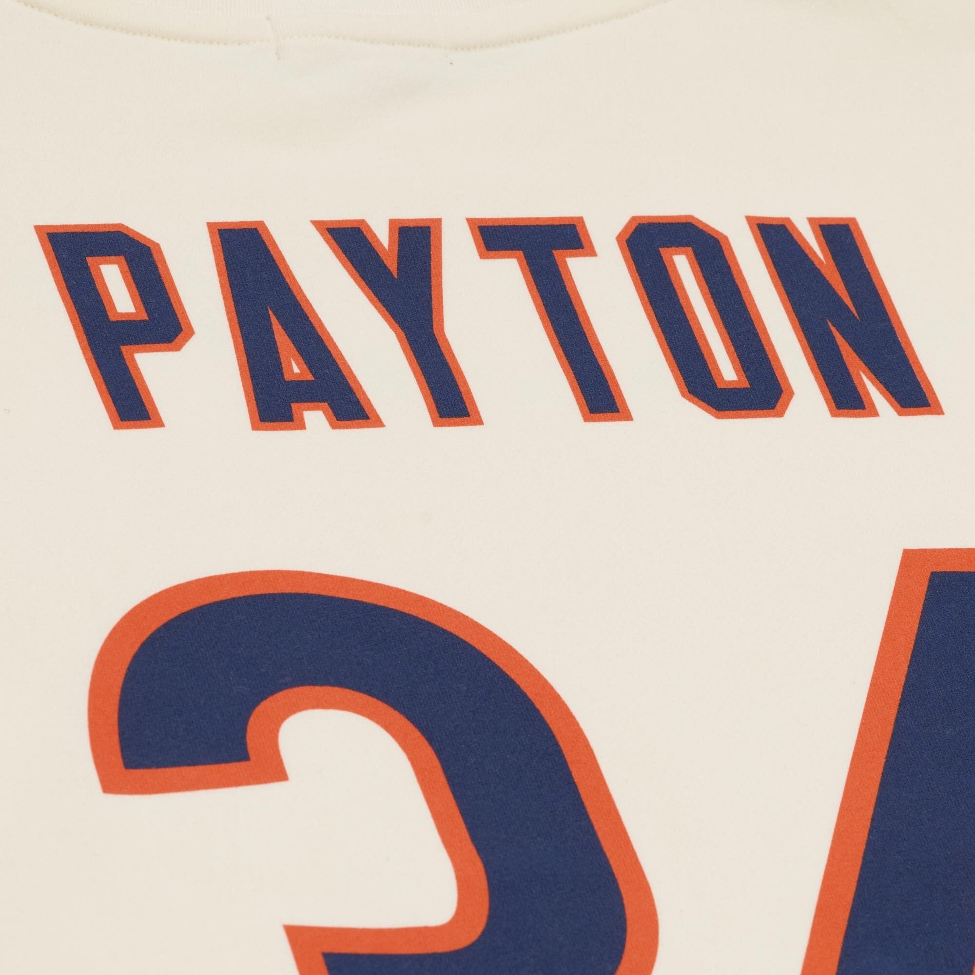 Sweat-shirt Mitchell & Ness Walter Payton crème pour femme, Chicago Bears, avec nom et numéro