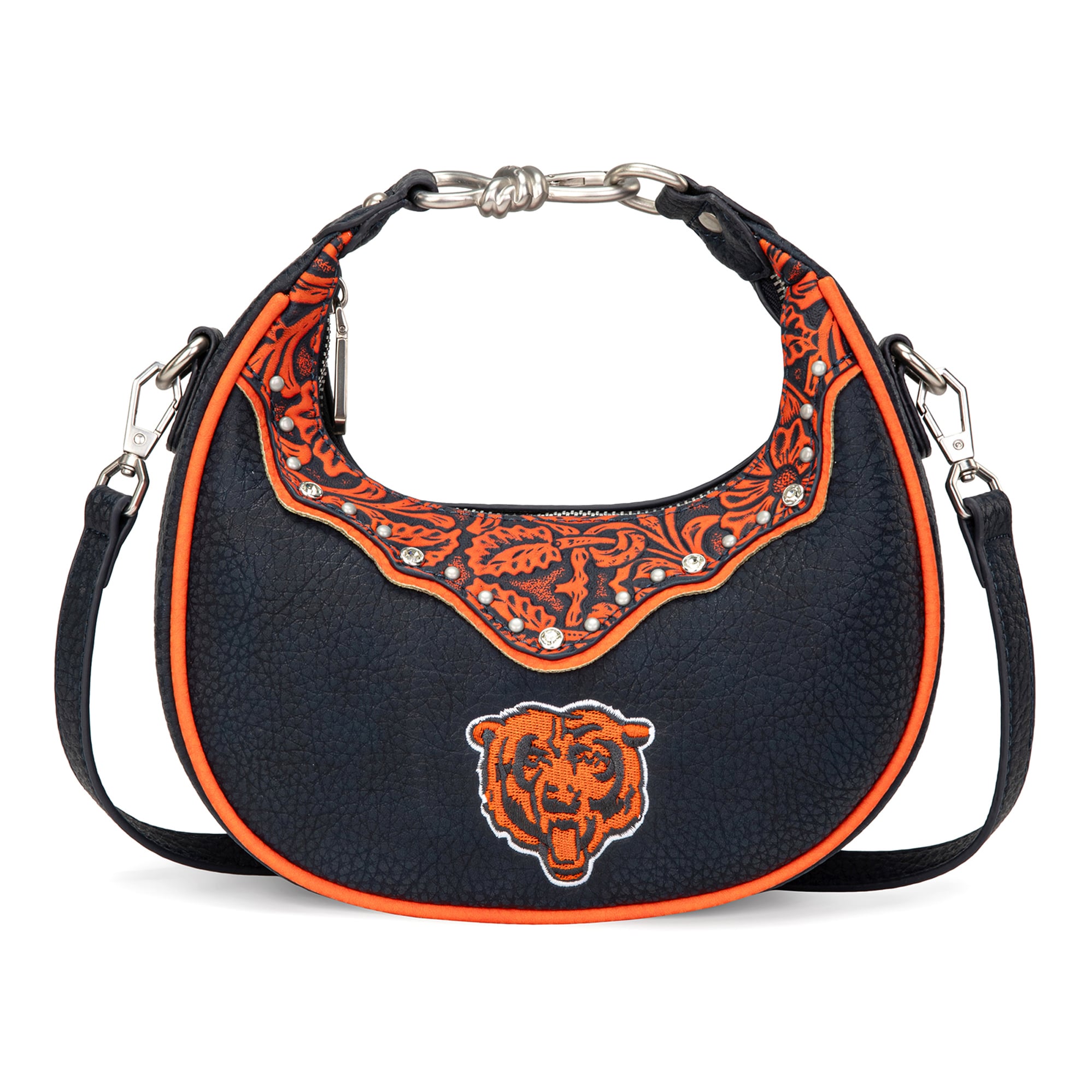 Sac à bandoulière croissant Montana West Chicago Bears pour femmes