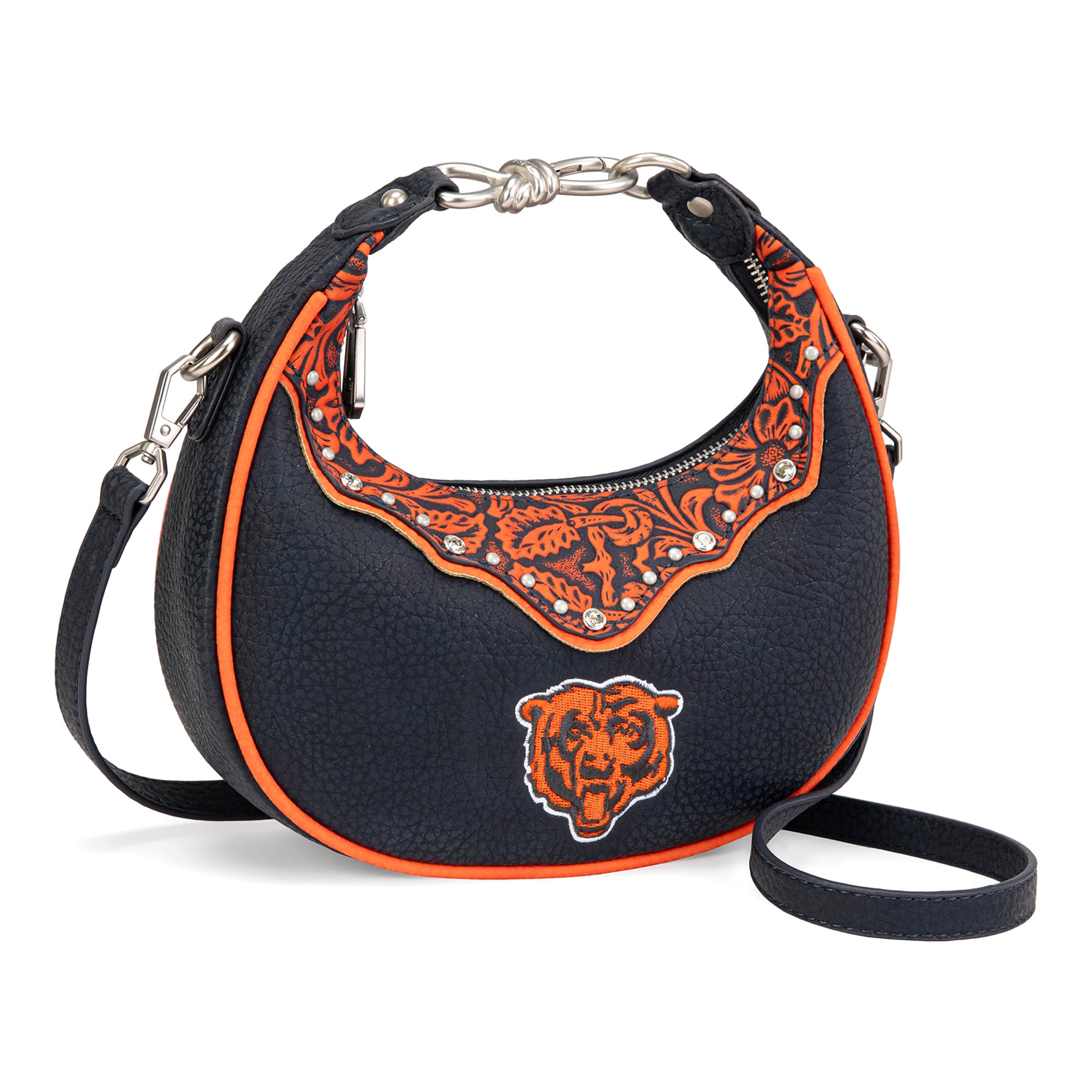 Sac à bandoulière croissant Montana West Chicago Bears pour femmes