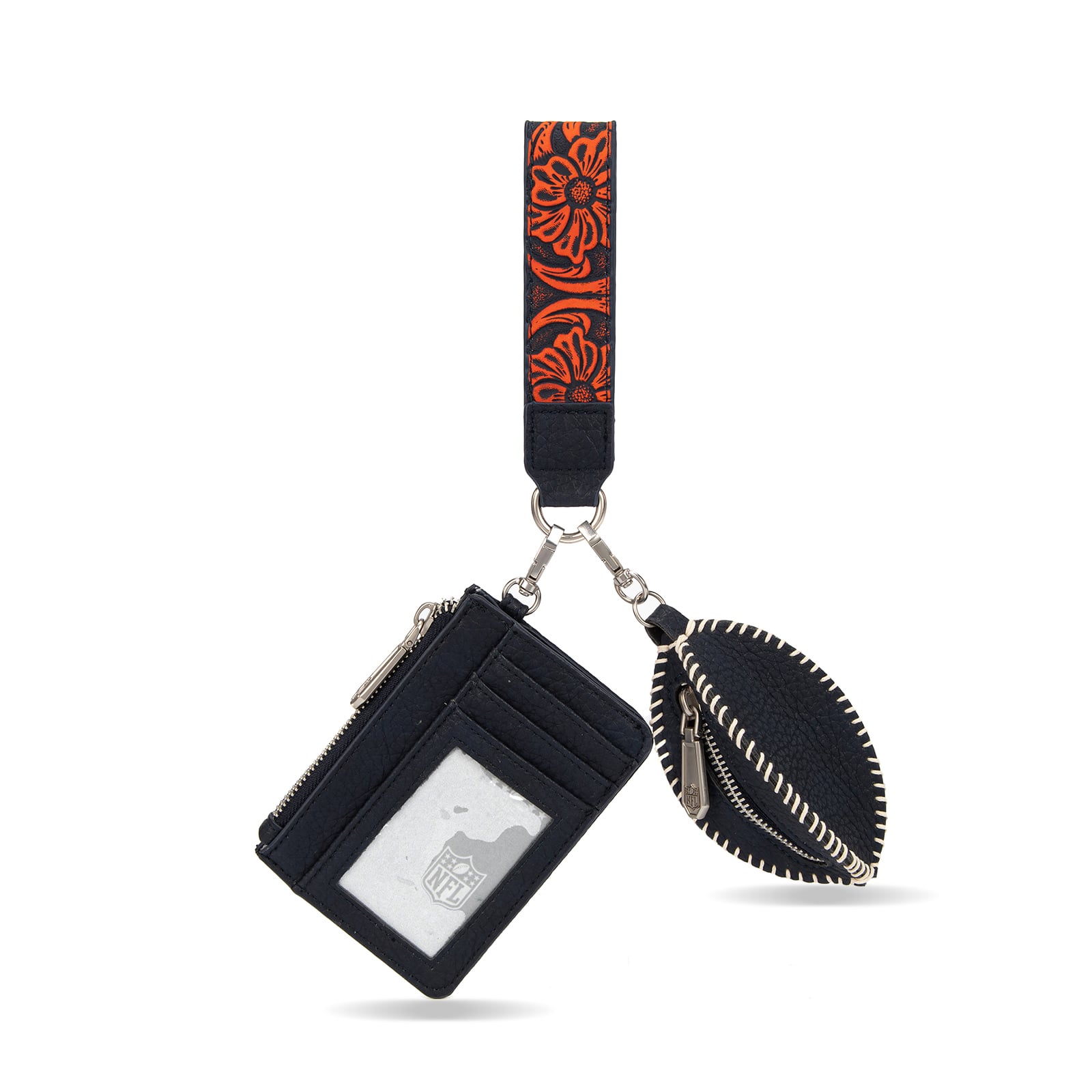 Portefeuille et bracelet porte-clés football Montana West Chicago Bears pour femme