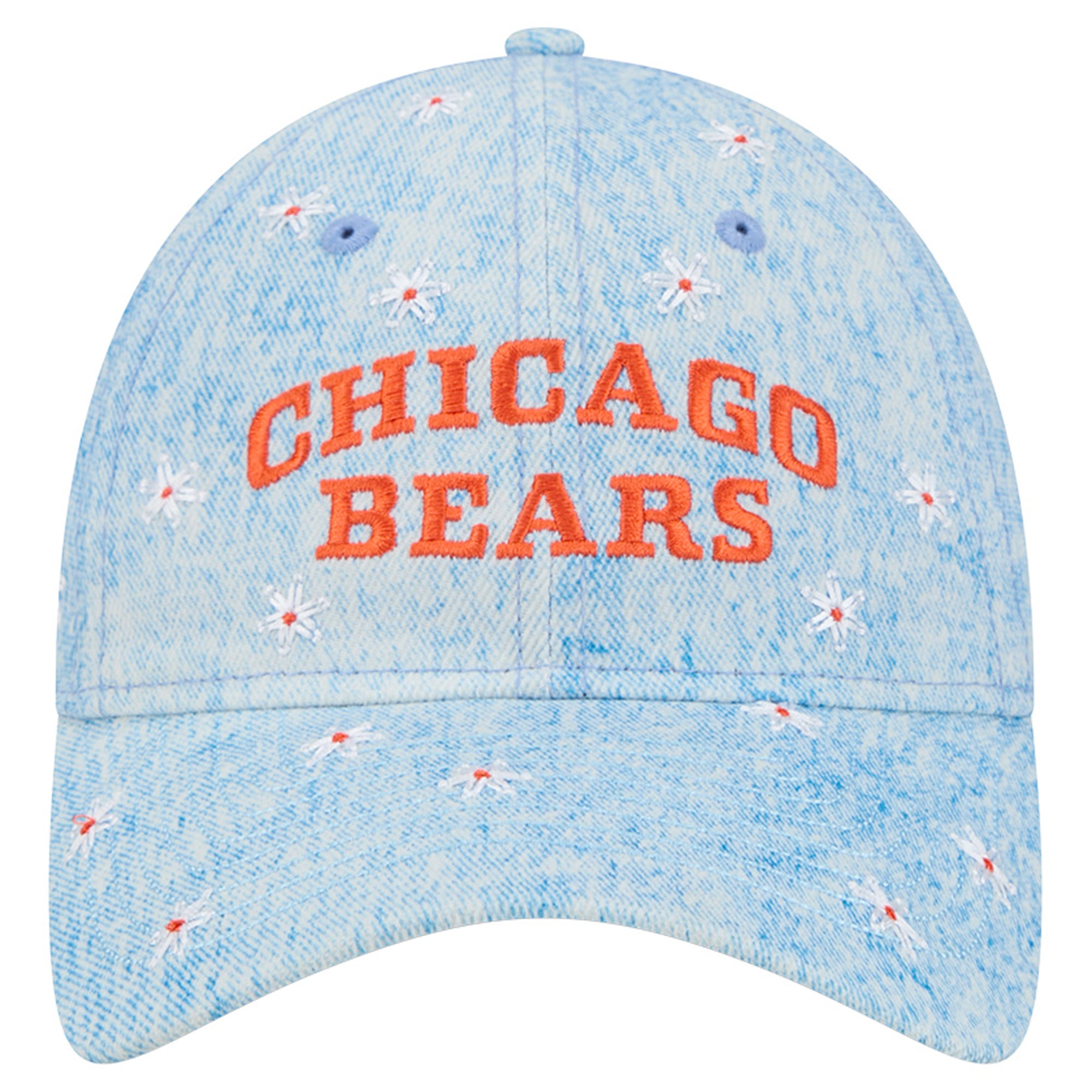 Women's New Era Denim Chicago Bears Daisy 9TWENTY Adjustable Hat