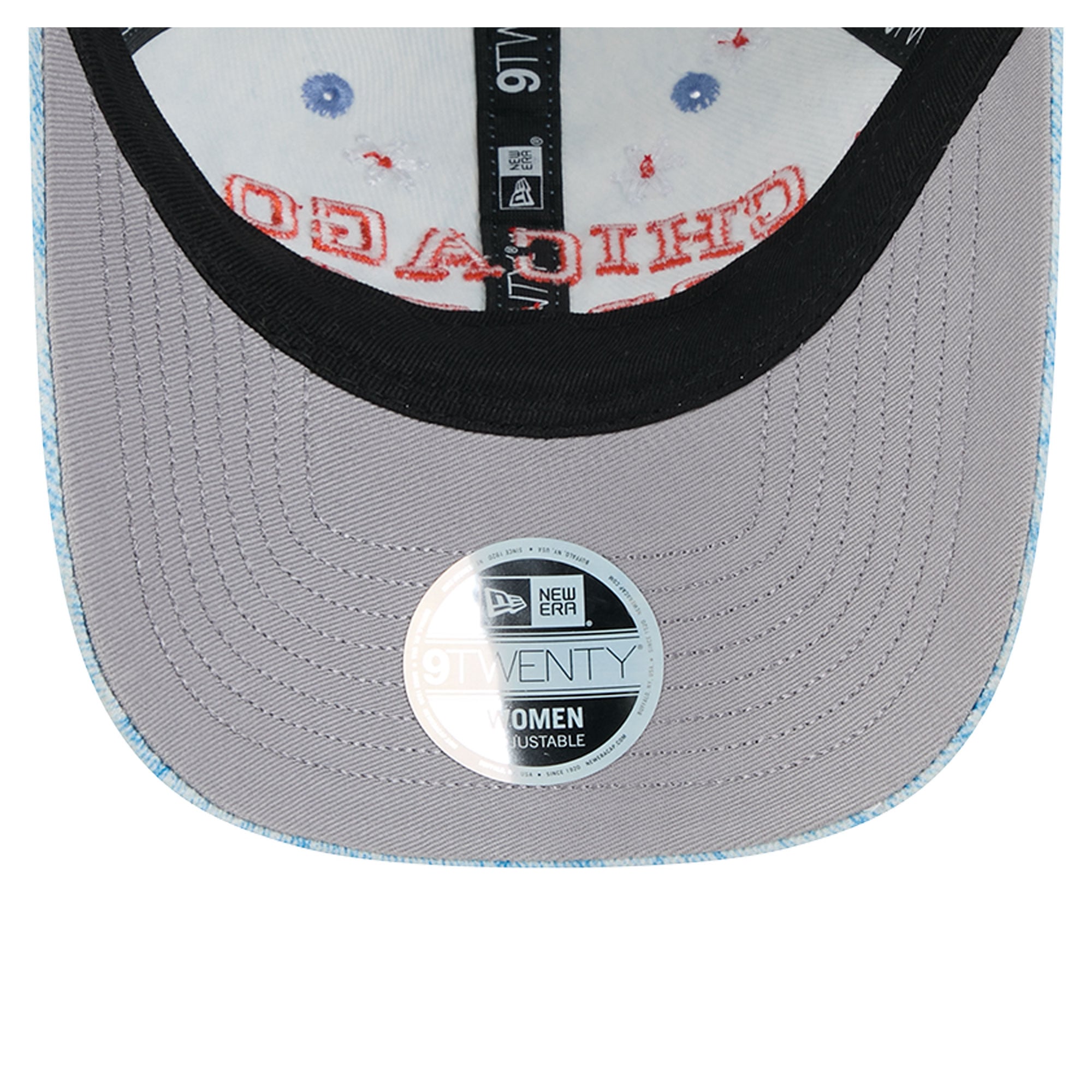 Women's New Era Denim Chicago Bears Daisy 9TWENTY Adjustable Hat