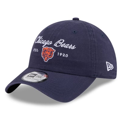 Chicago Bears New Era Women's Script Casual Classic Adjustable Hat - Navy
