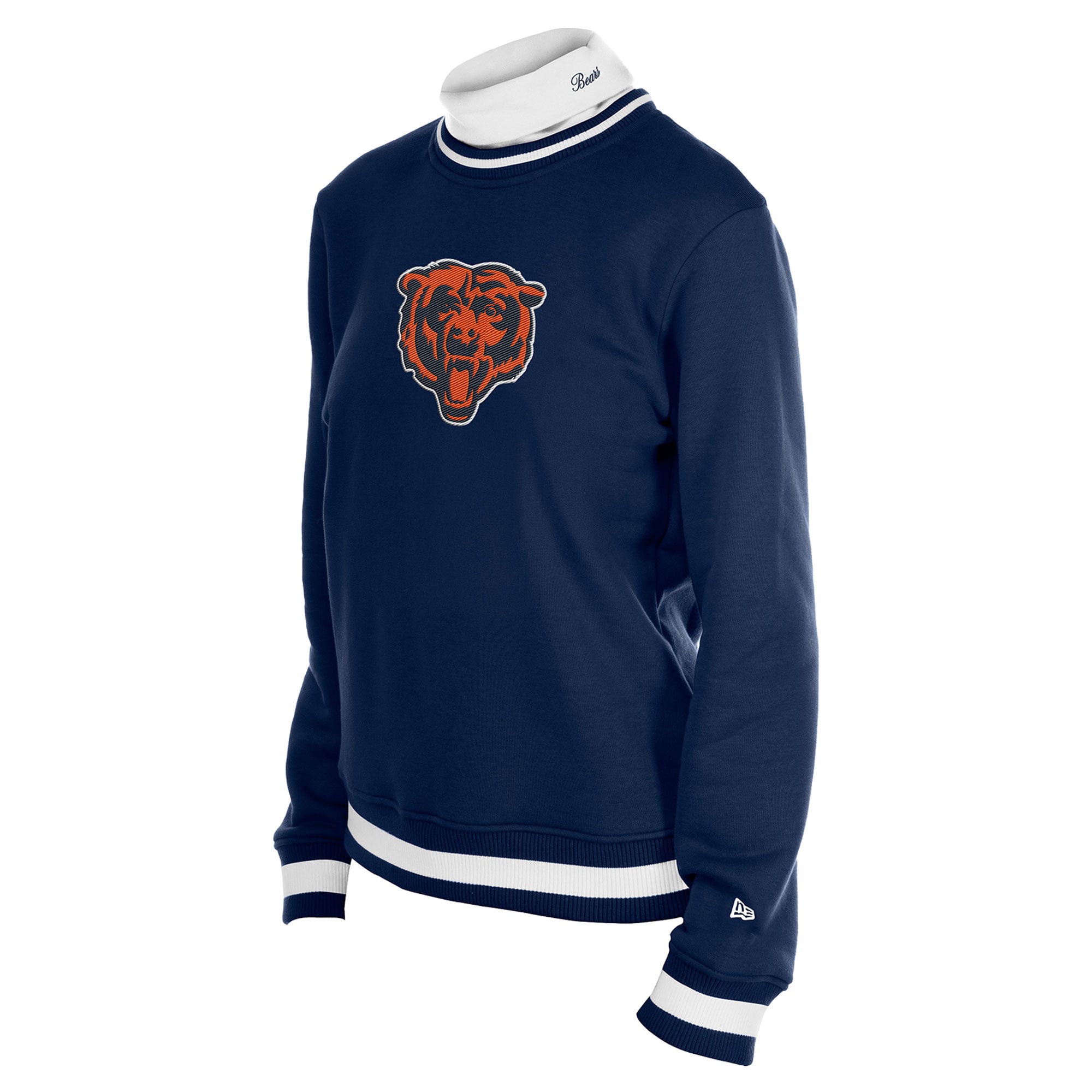Pull à col roulé New Era Sport Classics bleu marine pour femme, Chicago Bears, de la marque Era.