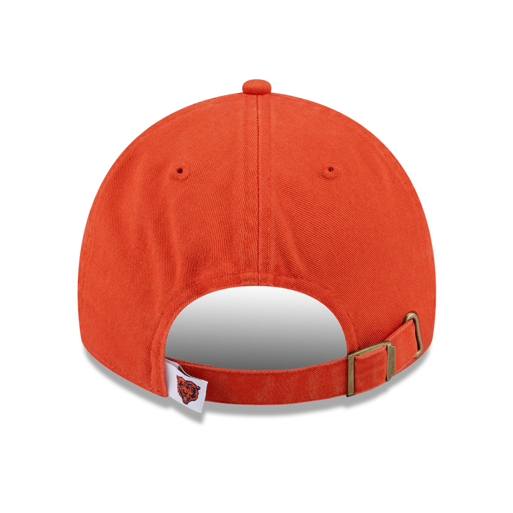 Casquette New Era orange Chicago Bears pour femme, style rétro, classique et ajustable