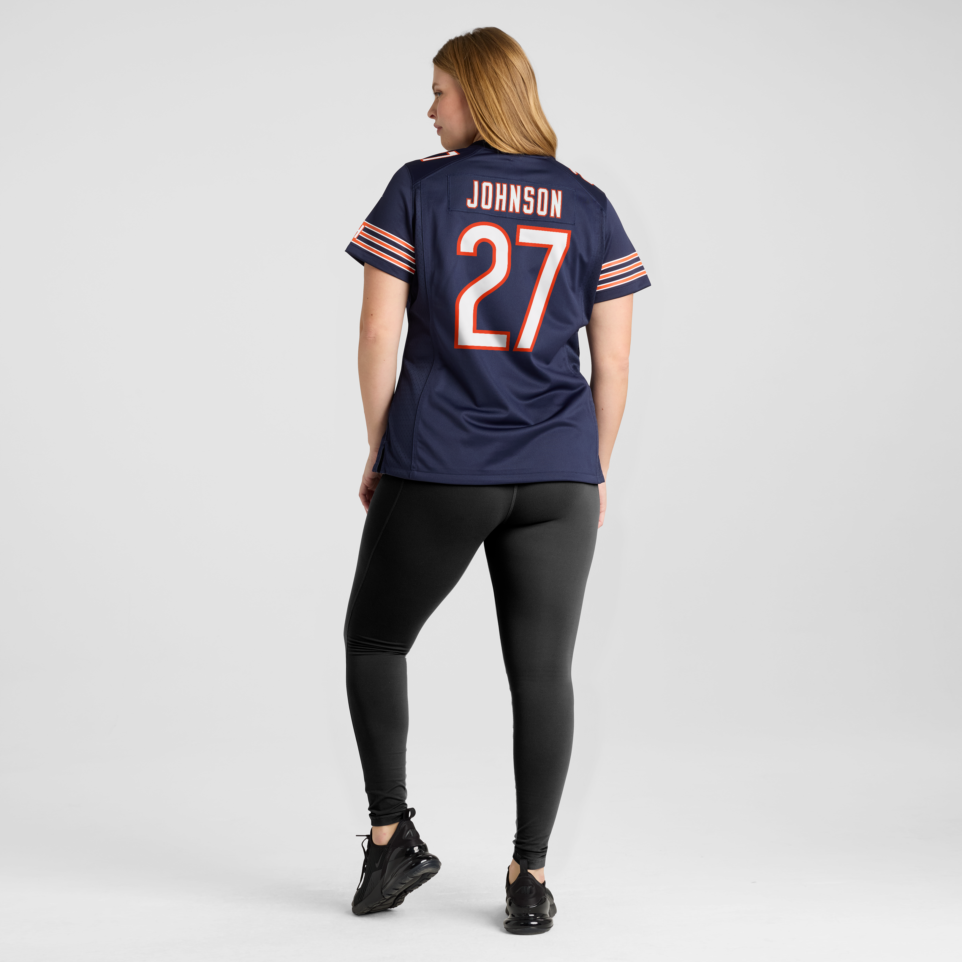 Maillot de match Nike Anthony Johnson bleu marine des Chicago Bears pour femmes