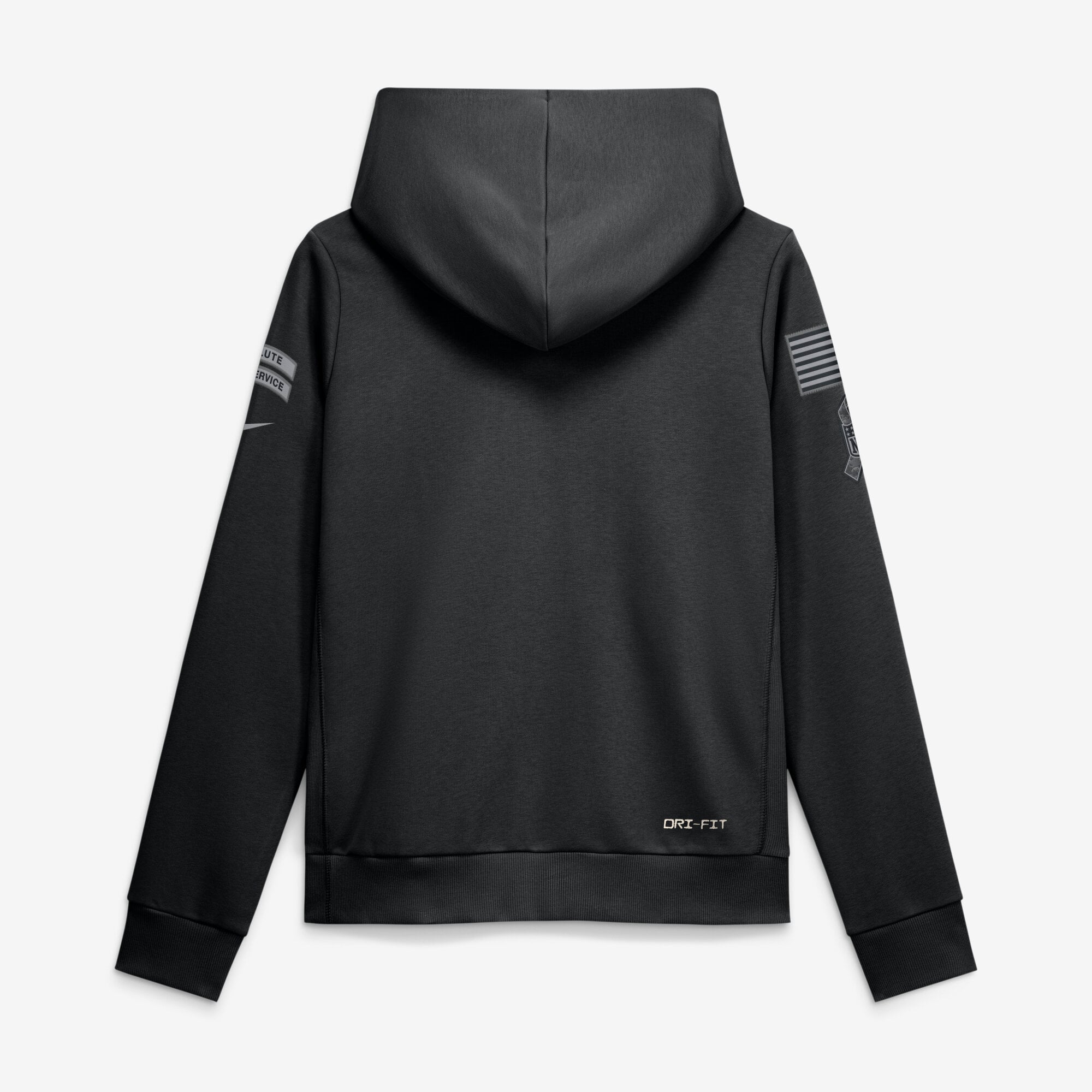 Sweat à capuche Nike Dri-FIT noir pour femme, Chicago Bears 2026 Salute to Service, collection Sideline.