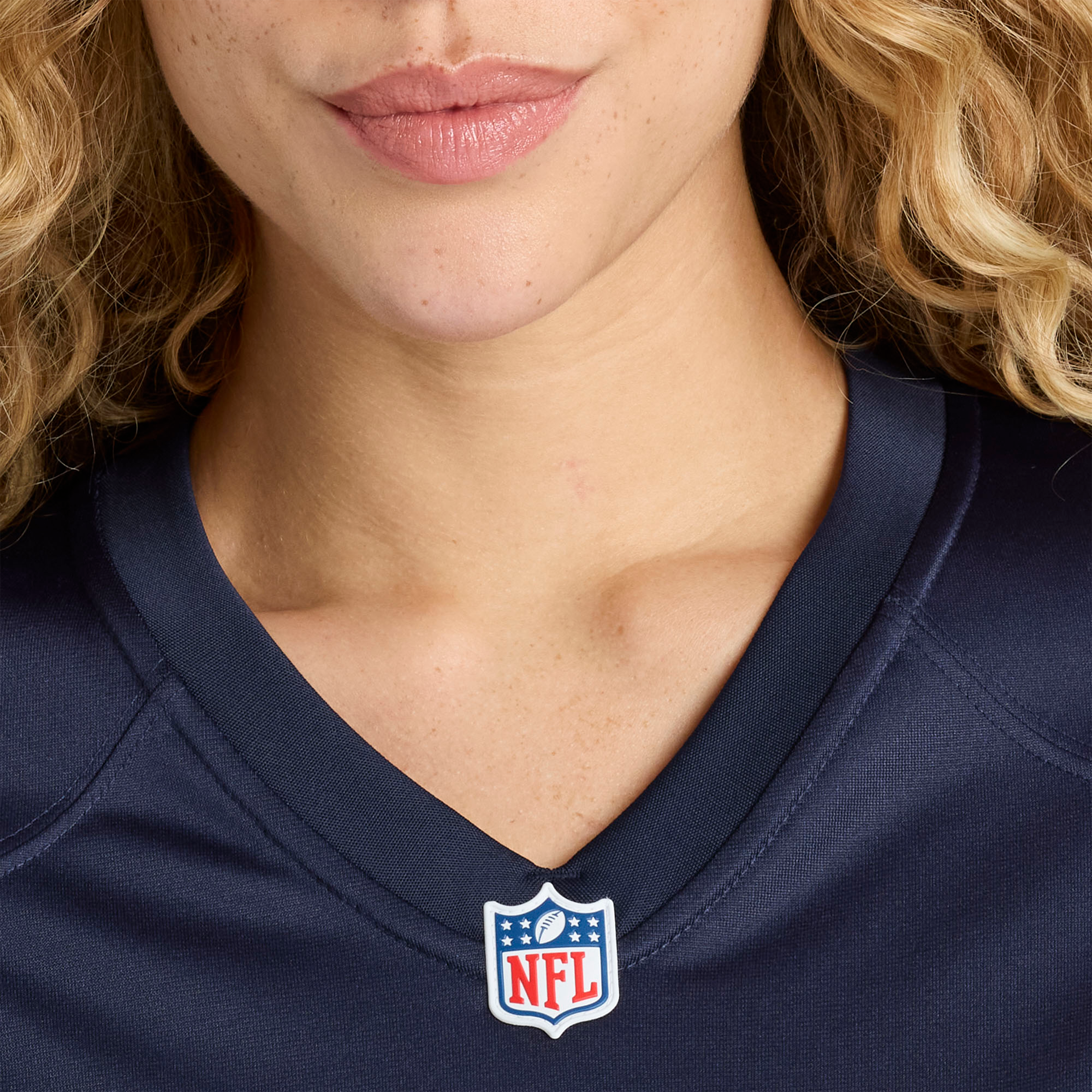 Maillot de match Nike Buddy Johnson bleu marine des Chicago Bears pour femmes