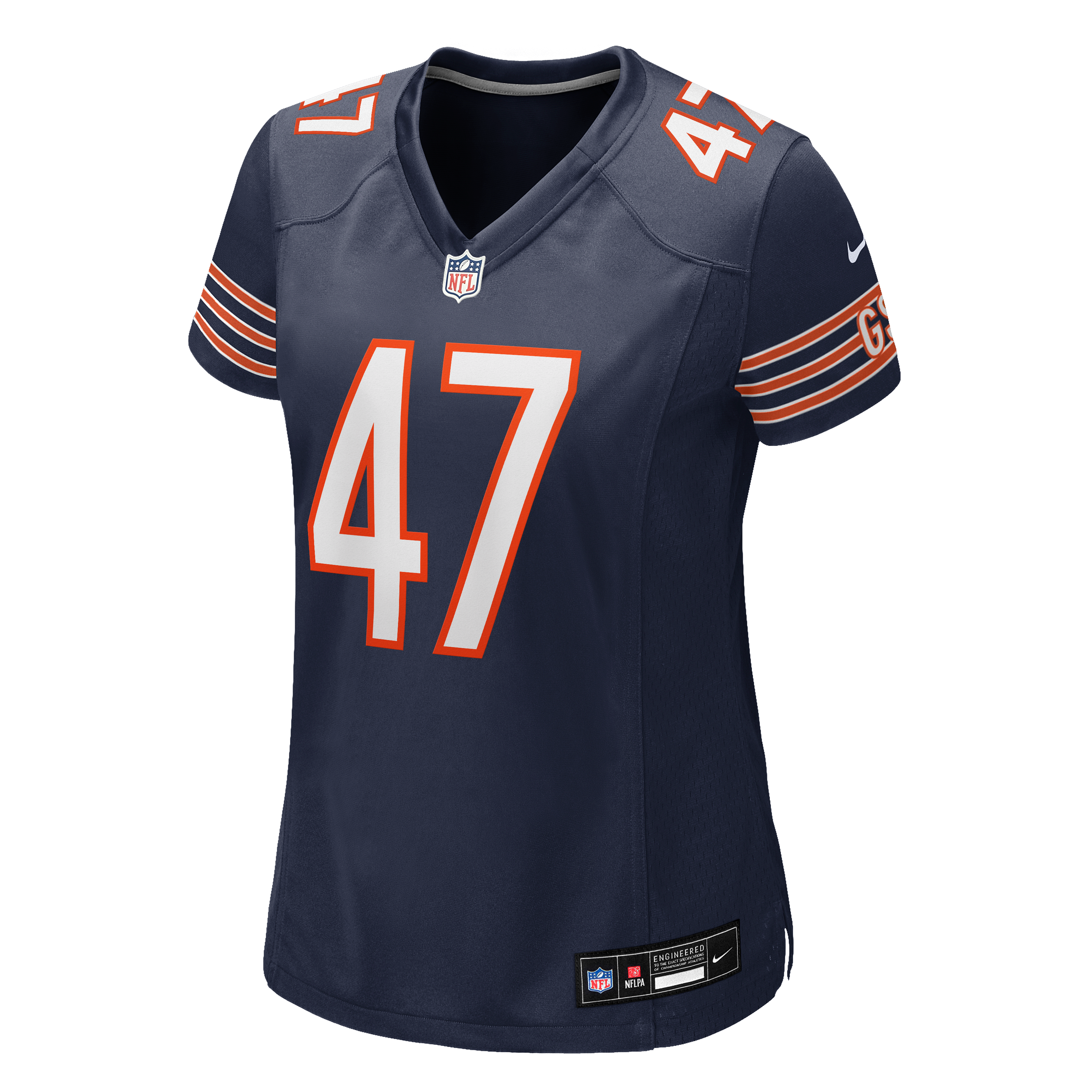 Maillot de match Nike Buddy Johnson bleu marine des Chicago Bears pour femmes