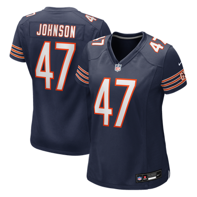 Buddy Johnson Chicago Bears Nike Women's Team Game Jersey - Navy