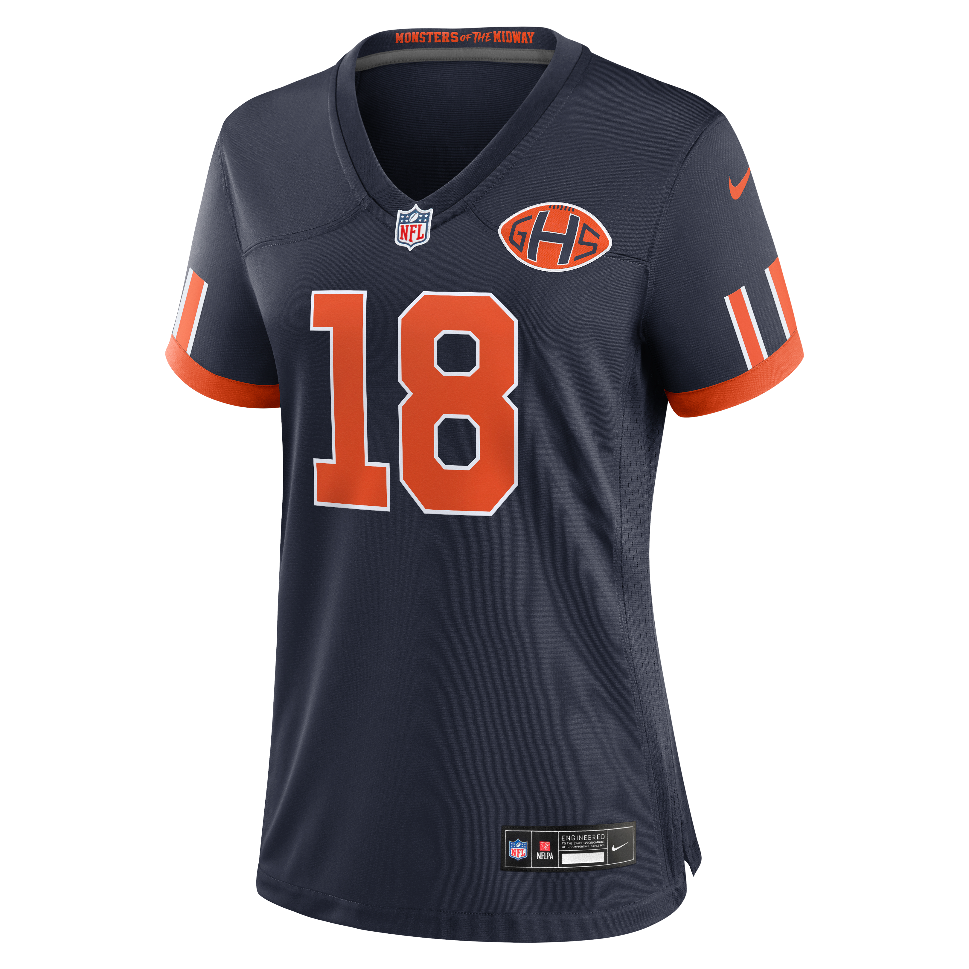 Women's Nike Caleb Williams Navy Chicago Bears 2026 Rivalries Collection Game Jersey