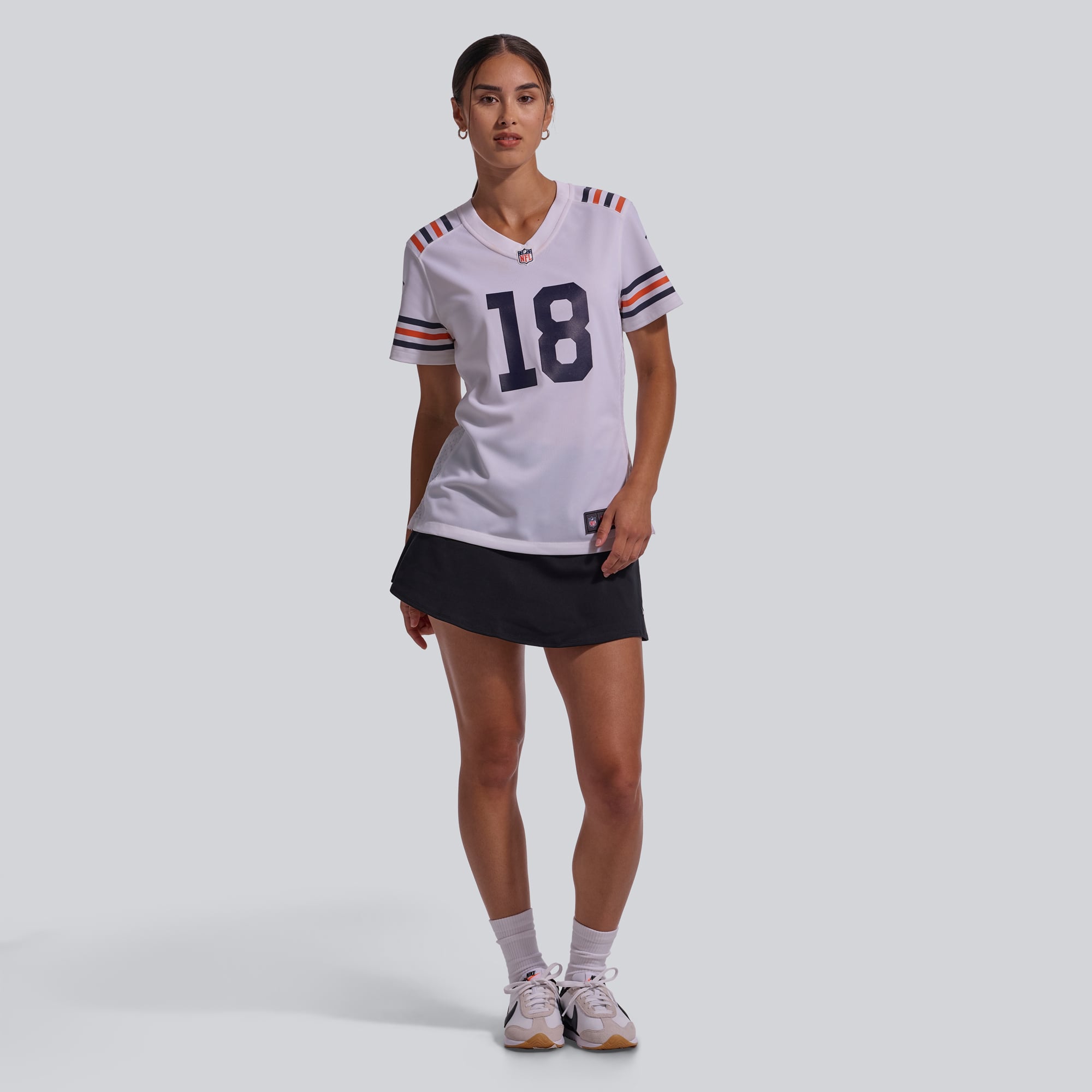 Maillot de joueur remplaçant Nike Caleb Williams pour femme, blanc, Chicago Bears