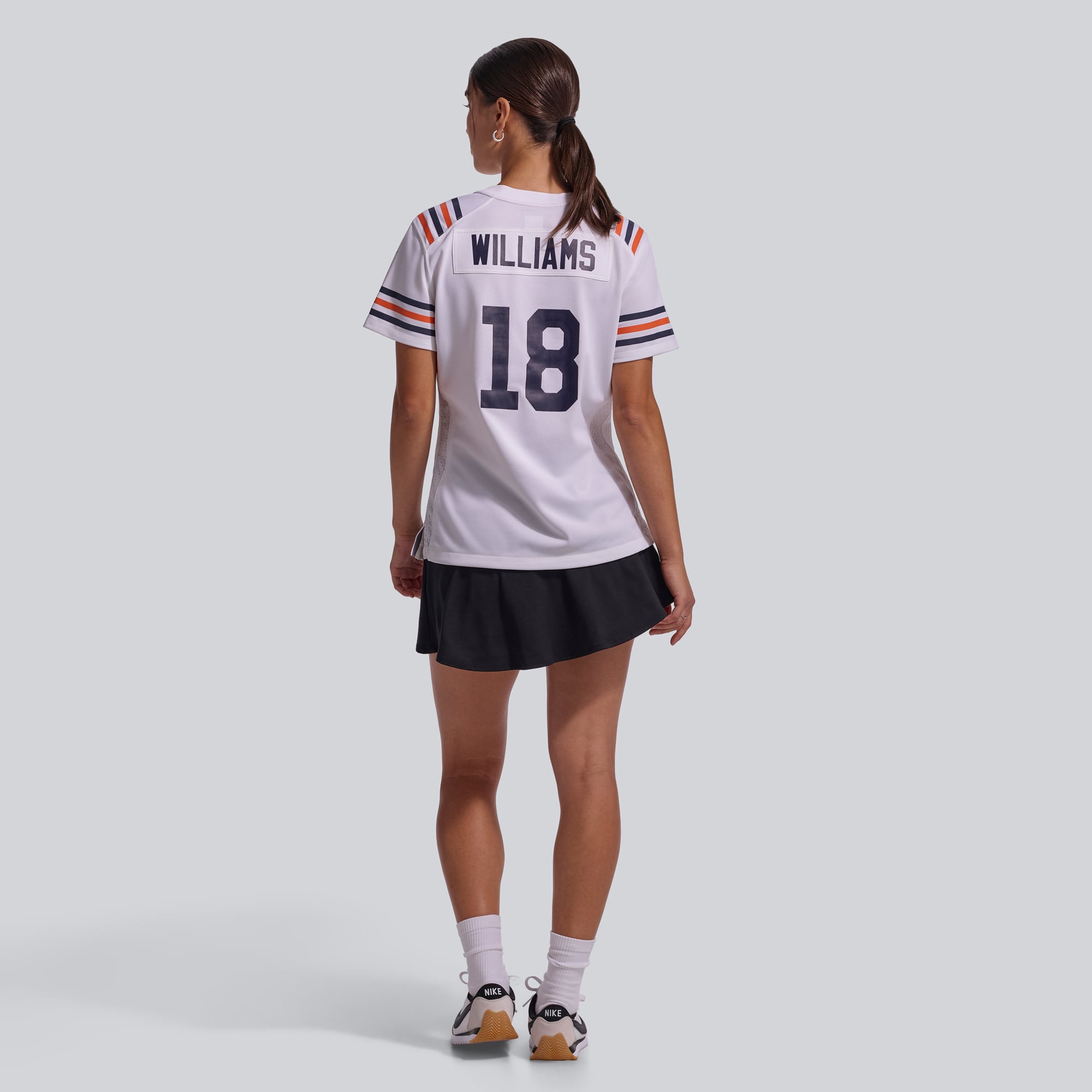 Maillot de joueur remplaçant Nike Caleb Williams pour femme, blanc, Chicago Bears