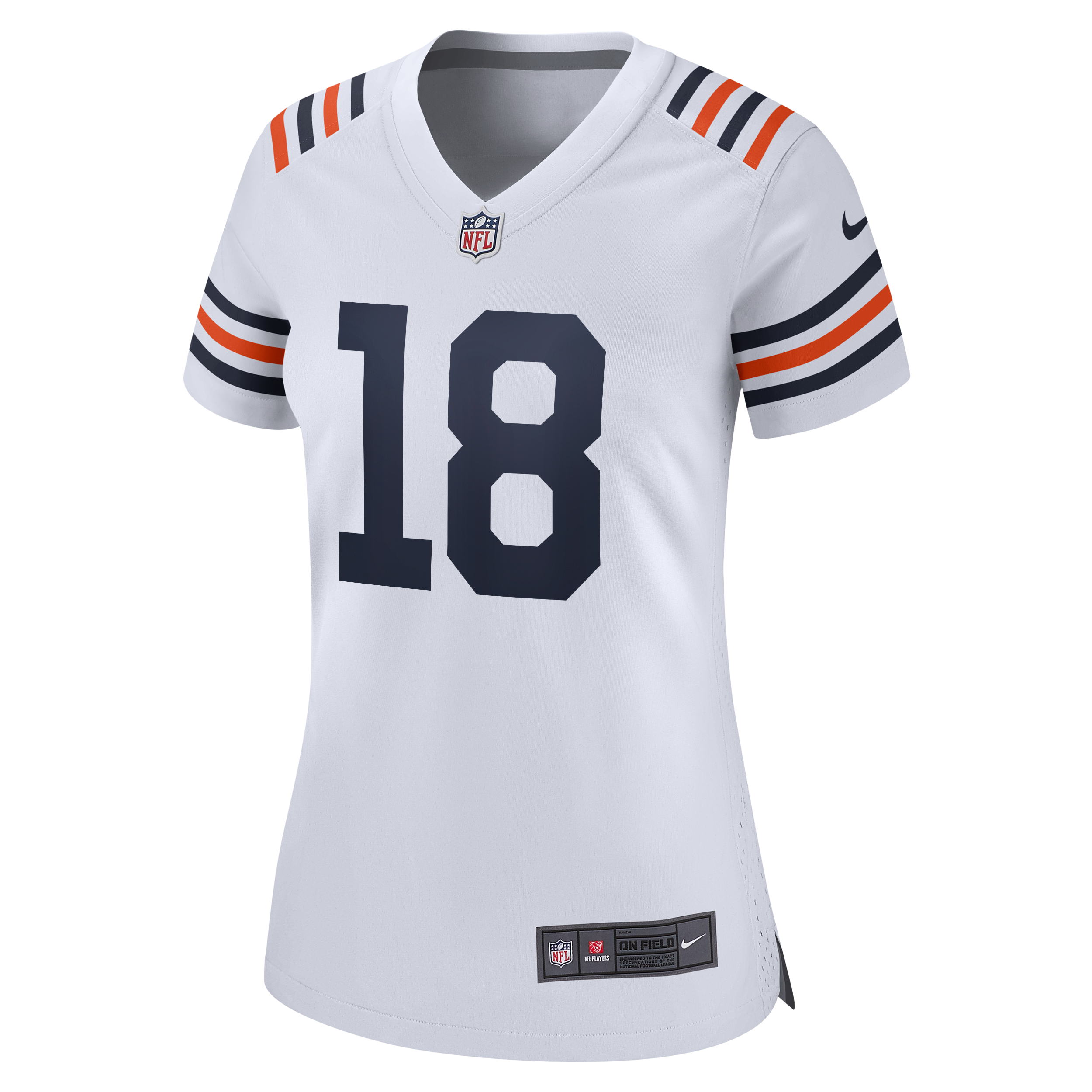 Maillot de joueur remplaçant Nike Caleb Williams pour femme, blanc, Chicago Bears