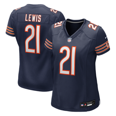 Cam Lewis Chicago Bears Nike Women's Team Game Jersey - Navy