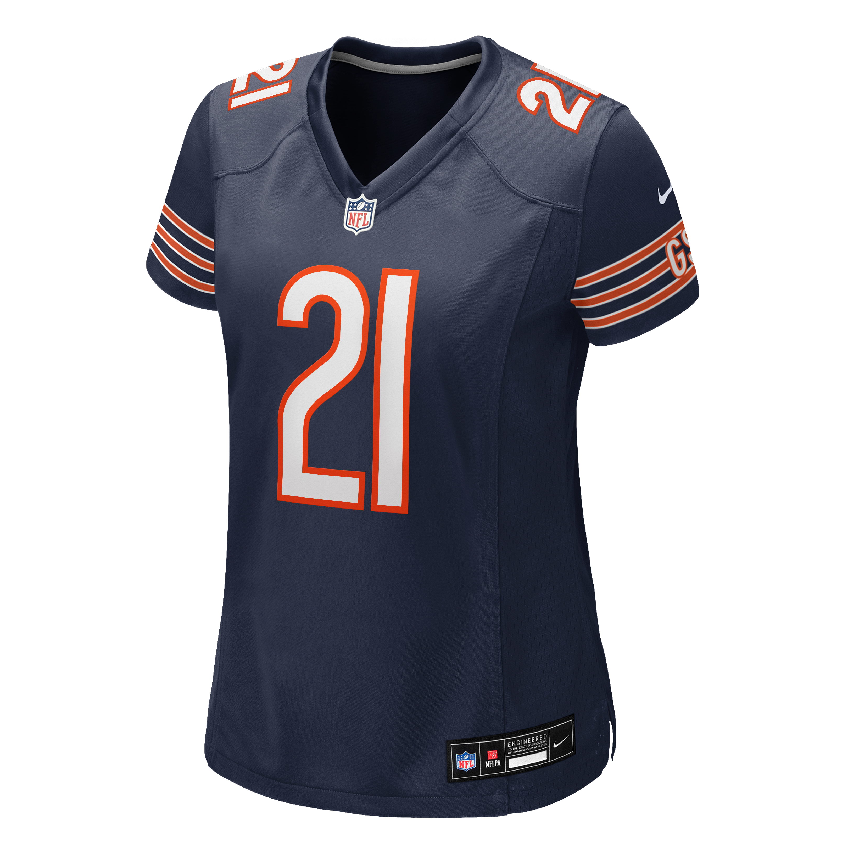 Maillot de match Nike Cameron Lewis bleu marine des Chicago Bears pour femmes