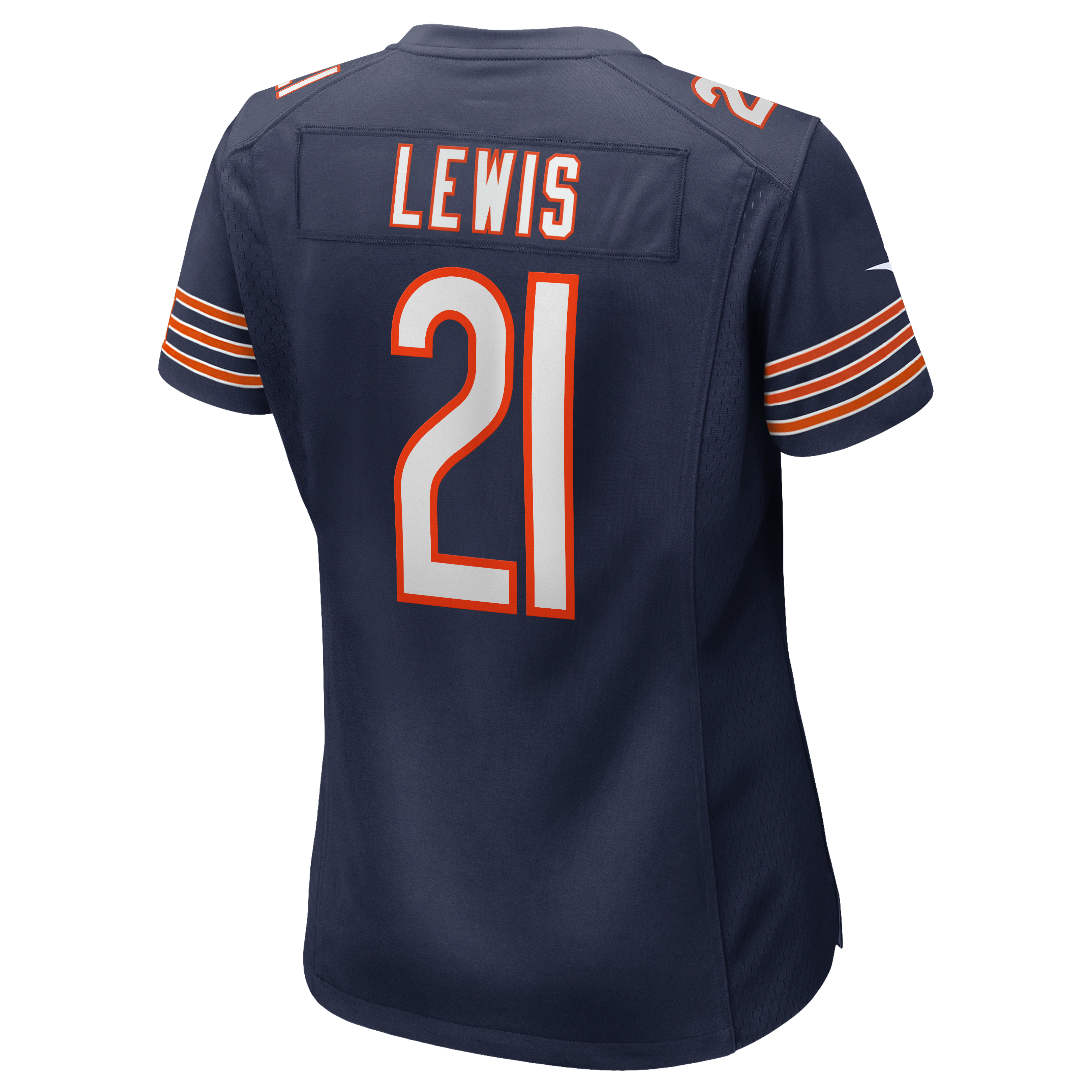 Maillot de match Nike Cameron Lewis bleu marine des Chicago Bears pour femmes