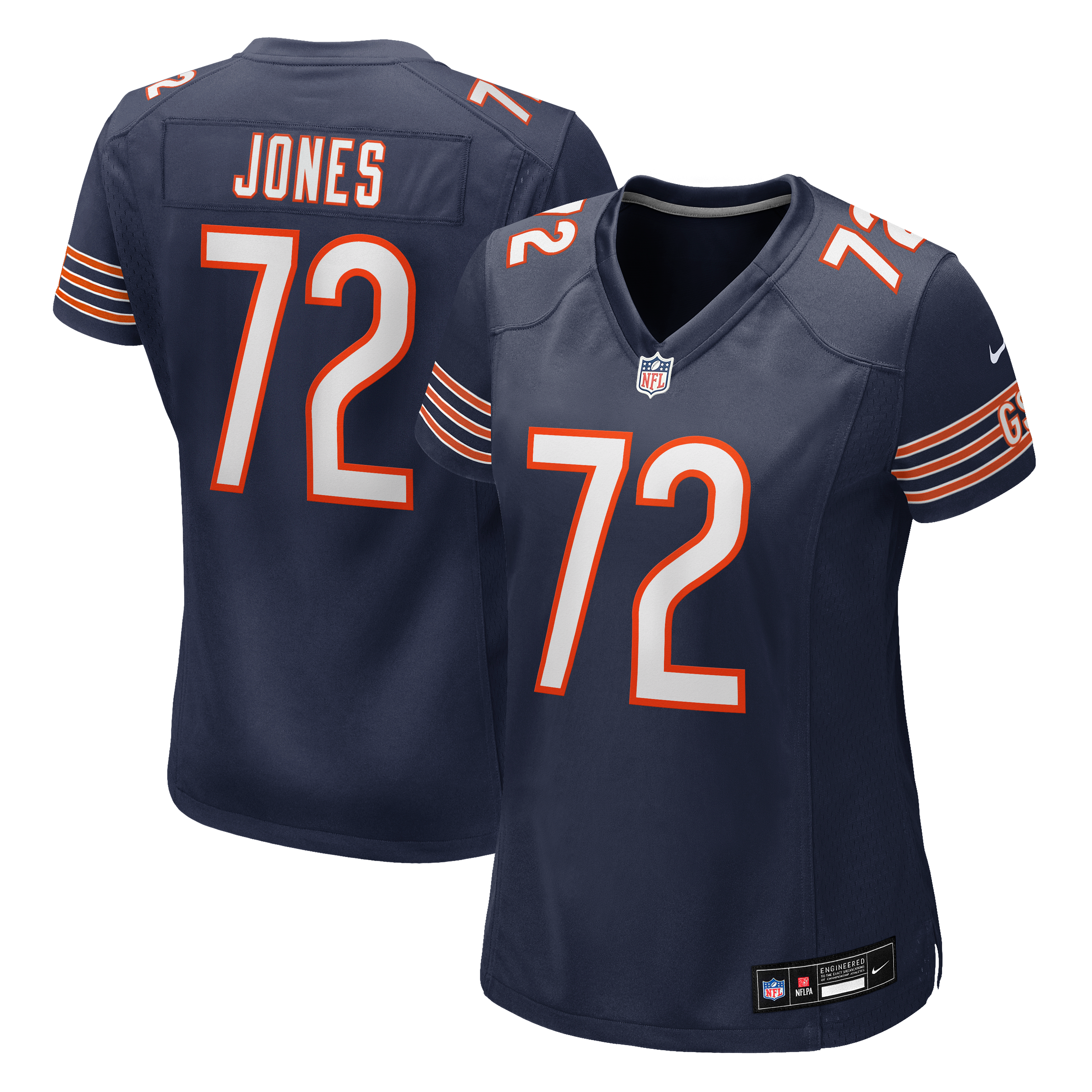 Women's Nike Christian Jones Navy Chicago Bears Team Game Jersey