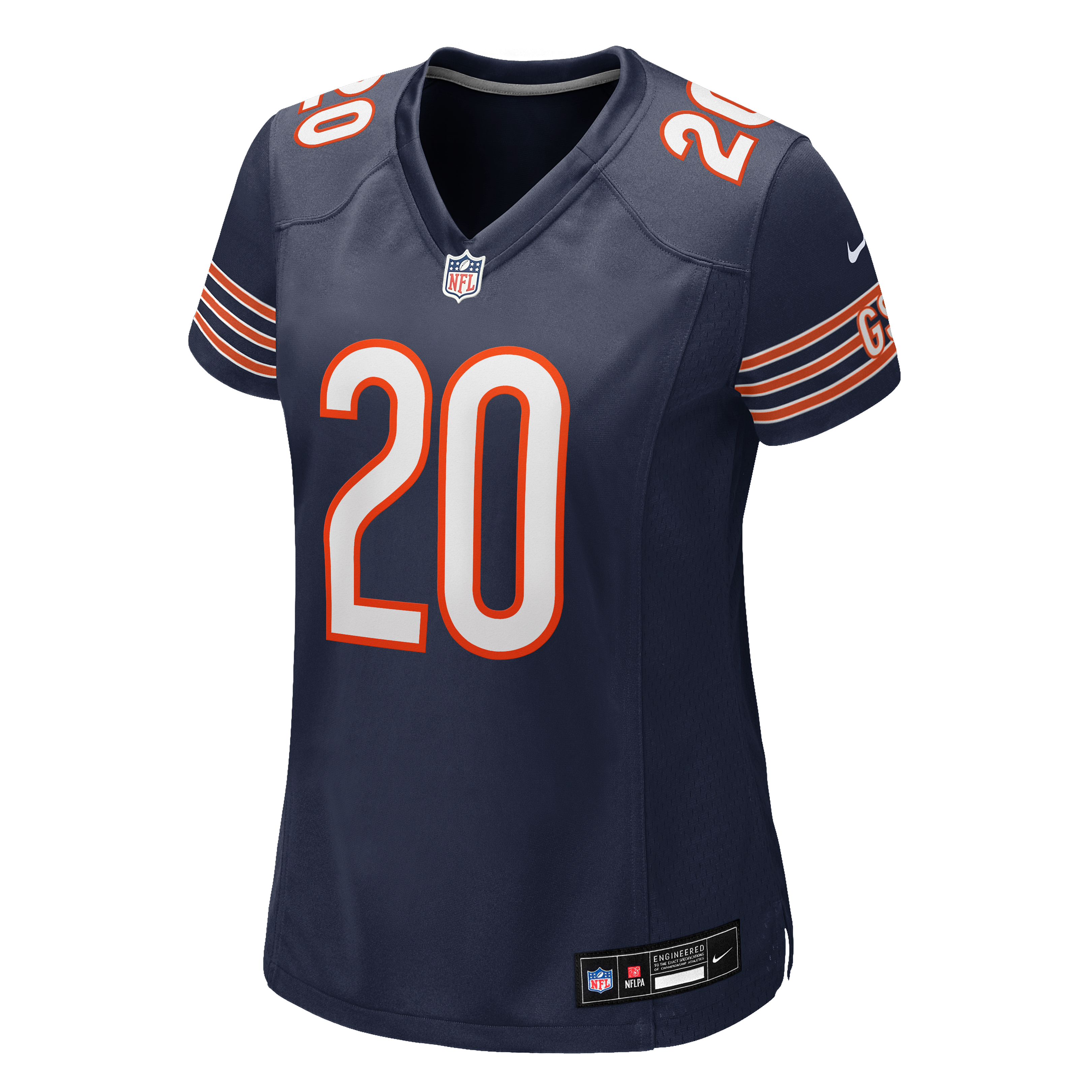Maillot de match Nike Clark Phillips III bleu marine des Chicago Bears pour femmes