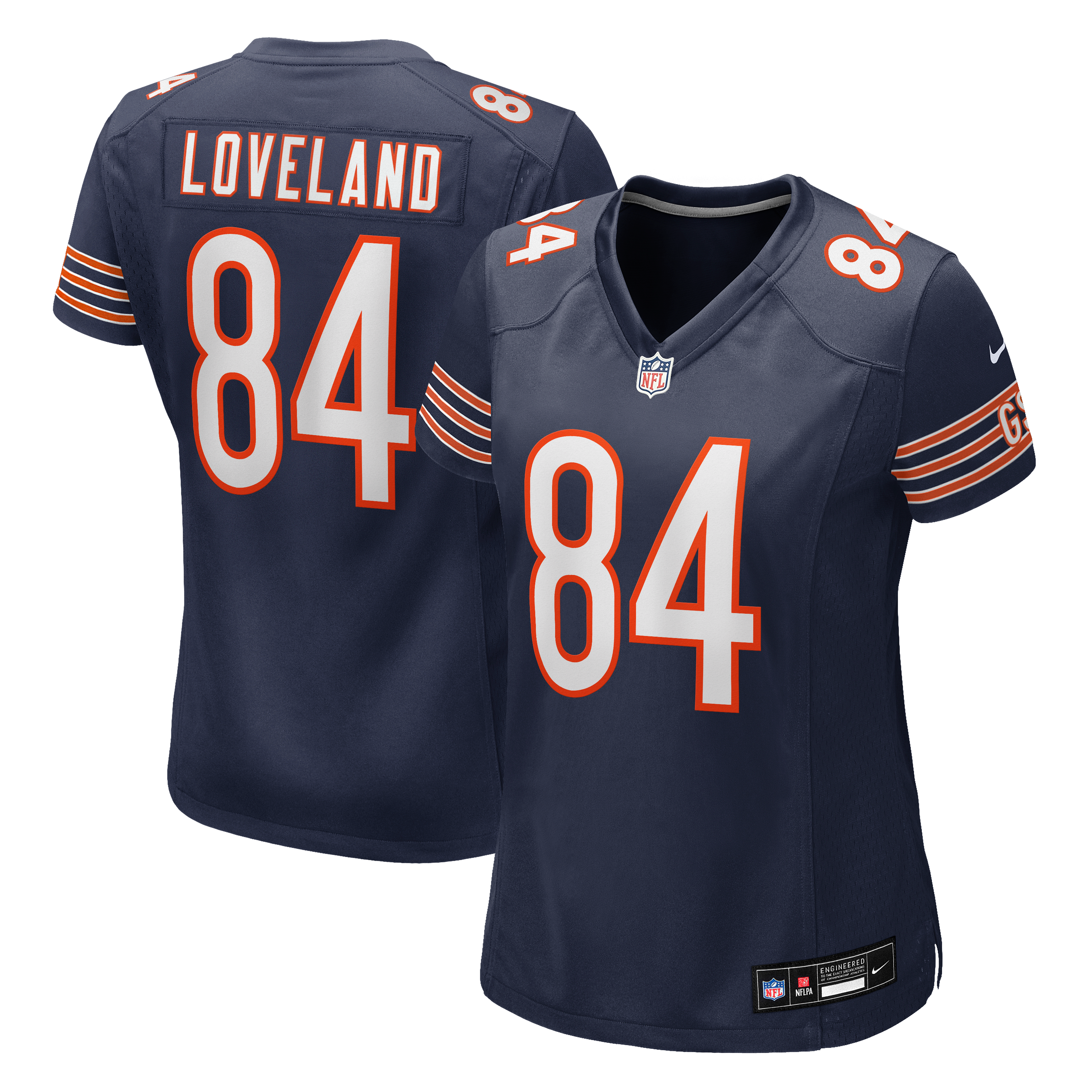 Maillot alternatif Nike Colston Loveland blanc des Bears de Chicago pour femmes