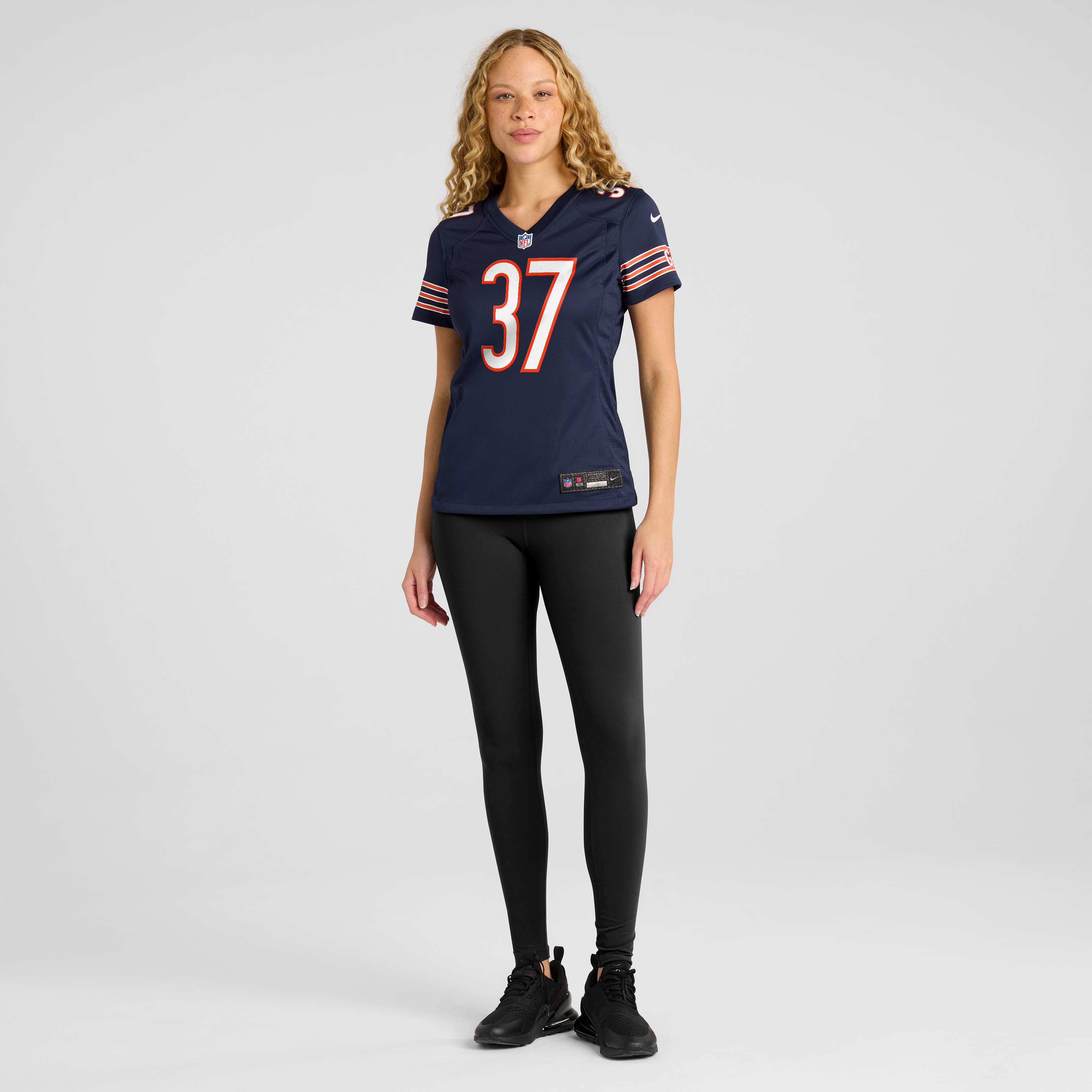 Maillot de match Nike Deantre Prince bleu marine des Chicago Bears pour femmes