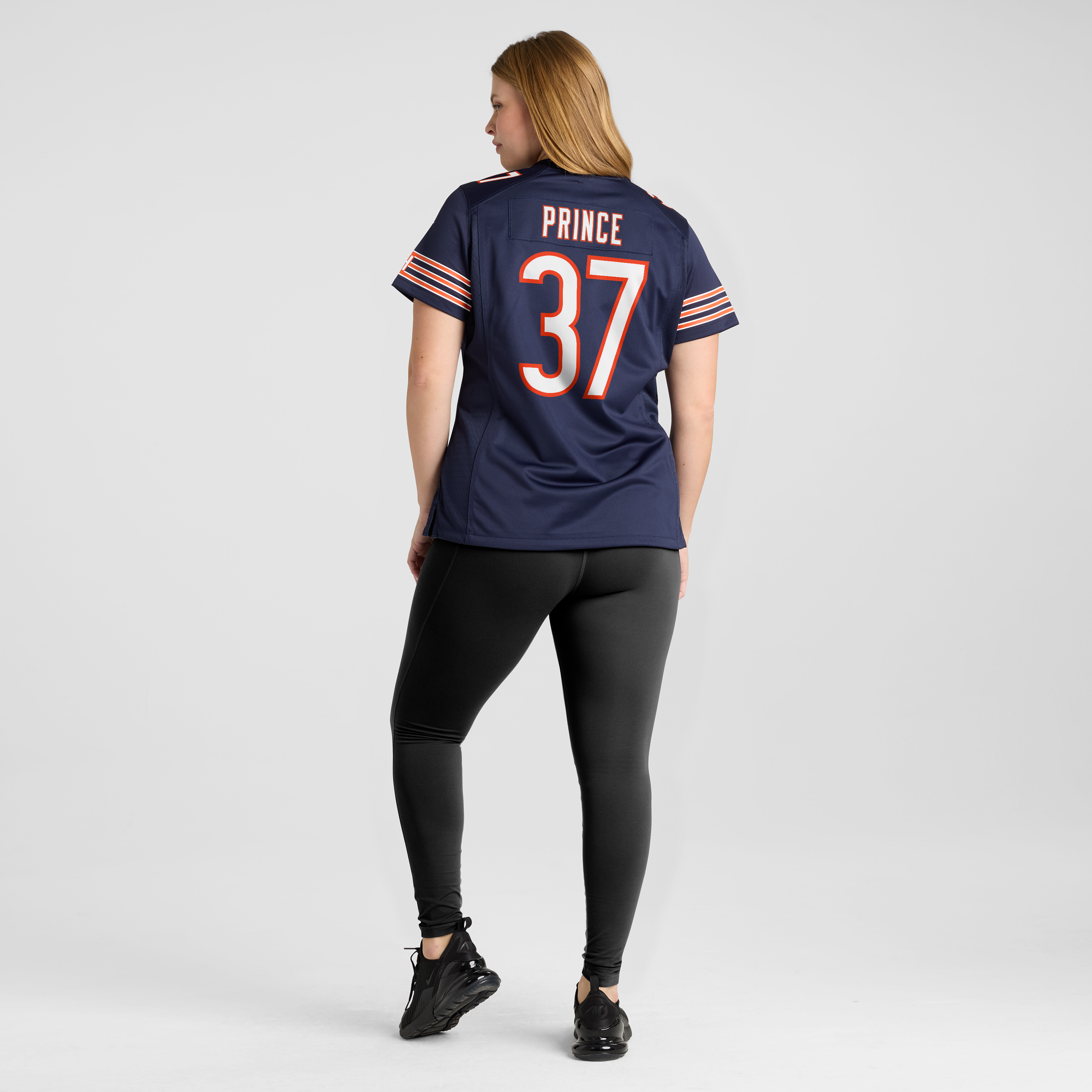 Maillot de match Nike Deantre Prince bleu marine des Chicago Bears pour femmes