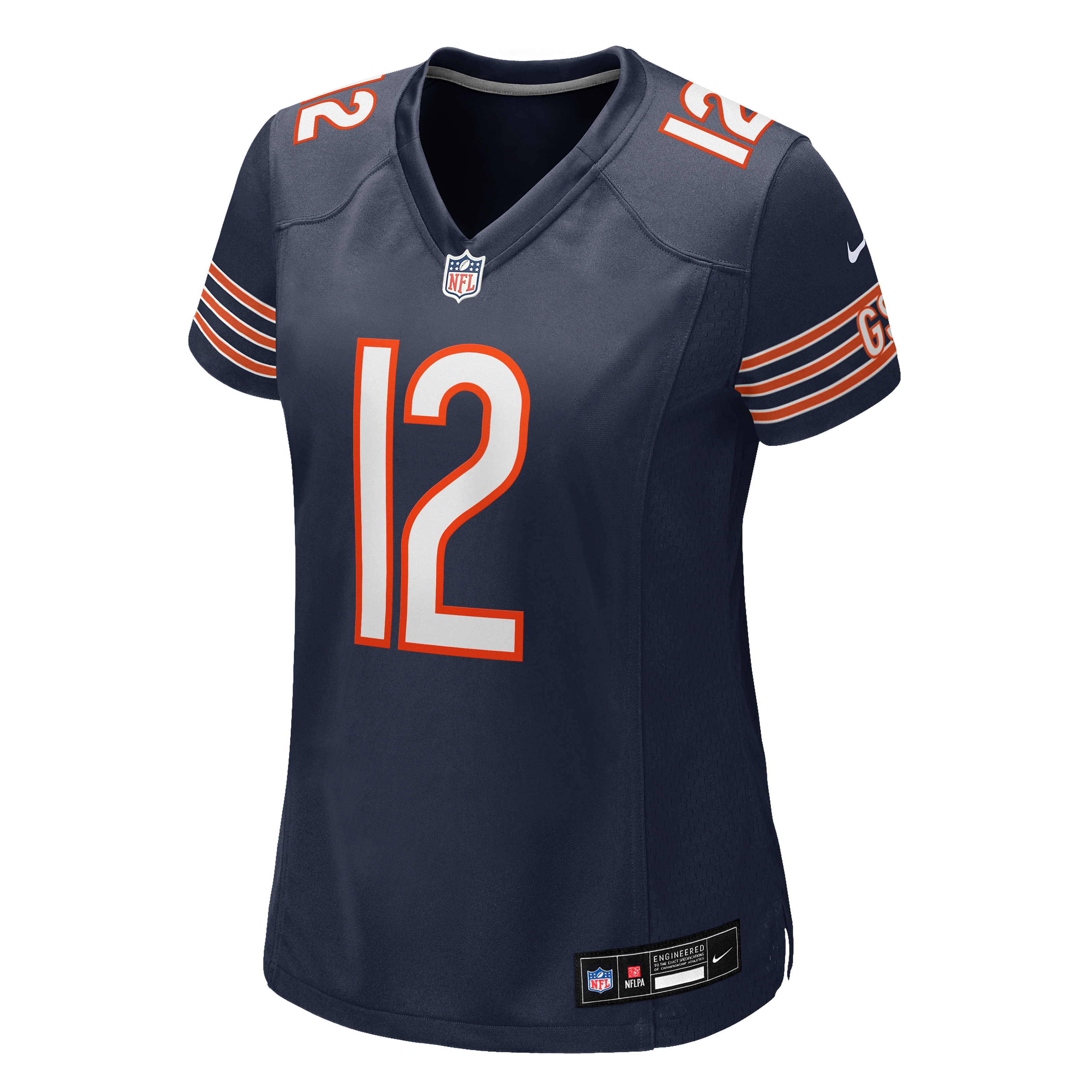 Maillot de match Nike Devin Bush bleu marine des Chicago Bears pour femmes