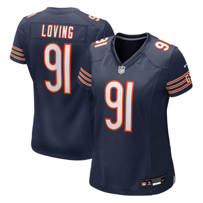 Jayden Loving Chicago Bears Nike Women's Team Game Jersey - Navy