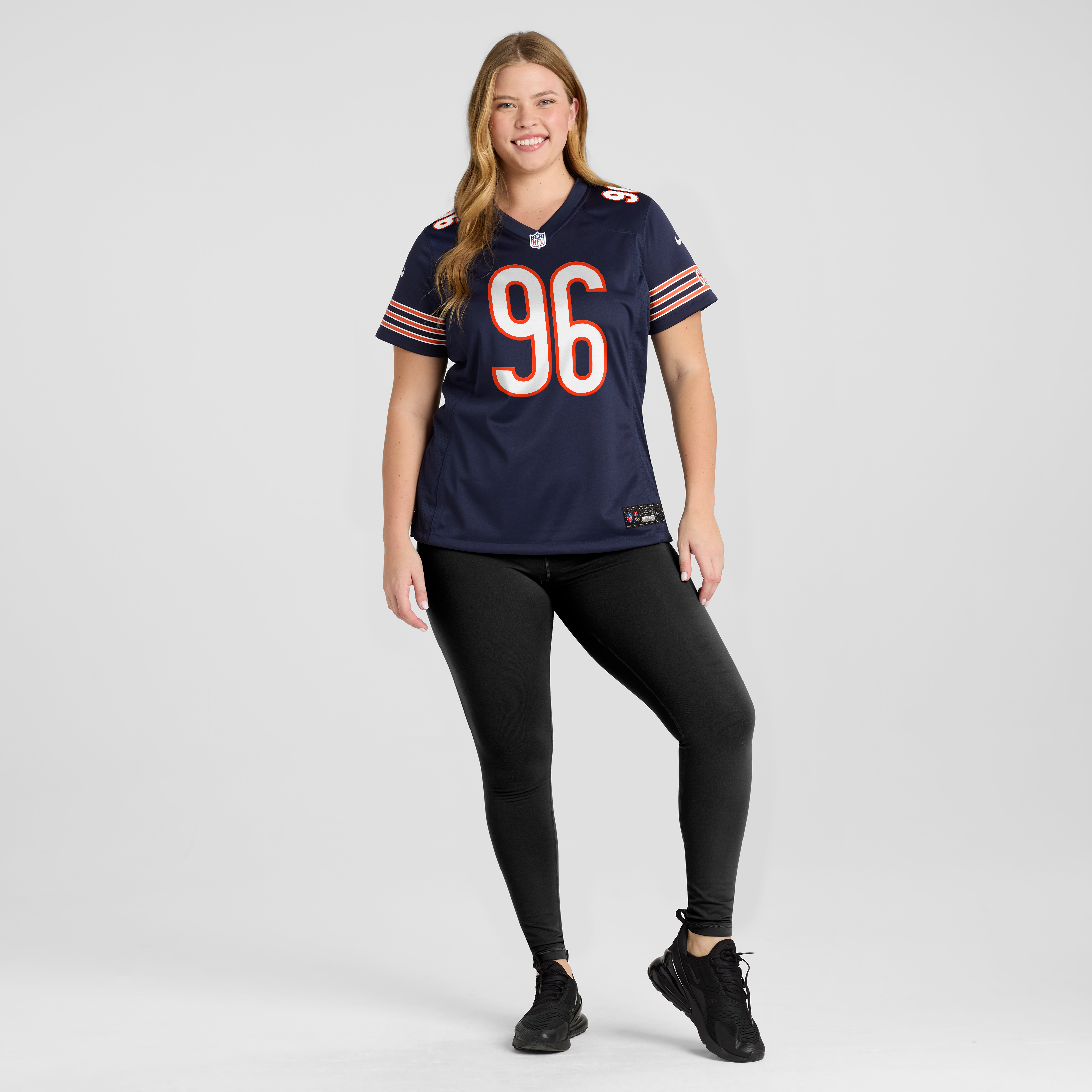 Women's Nike Jordan van den Berg Navy Chicago Bears Team Game Jersey