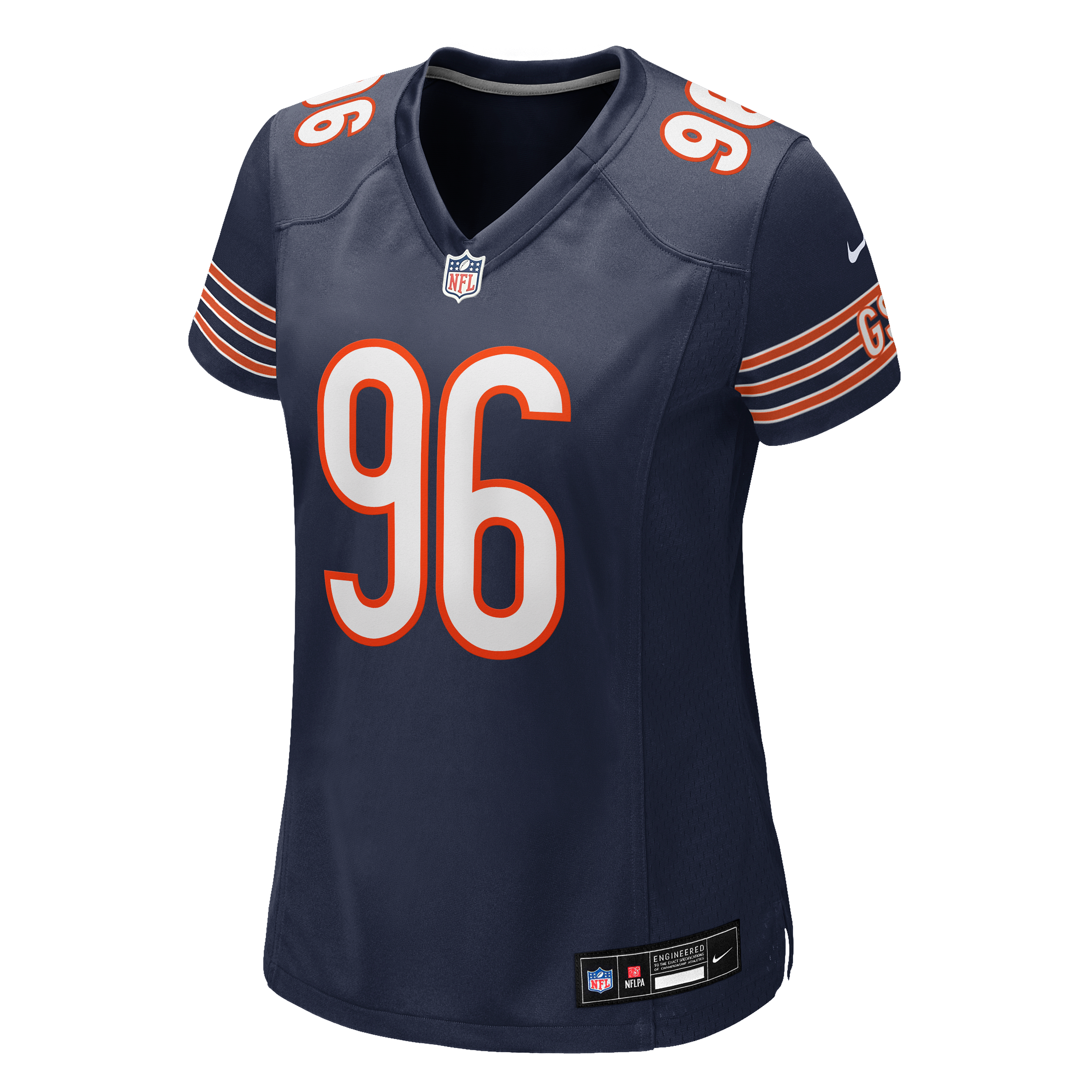 Women's Nike Jordan van den Berg Navy Chicago Bears Team Game Jersey
