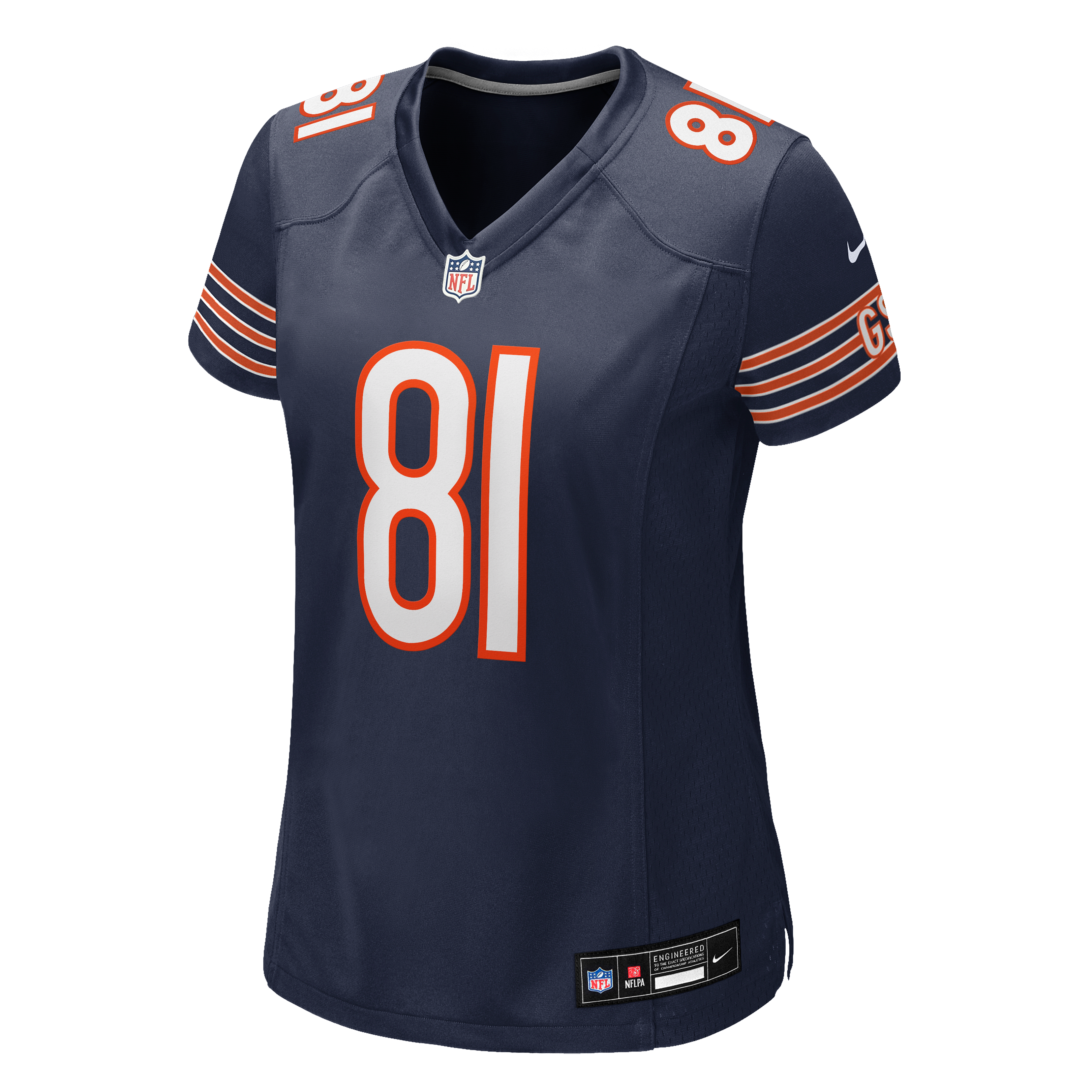 Women's Nike Kaden Davis Navy Chicago Bears Team Game Jersey