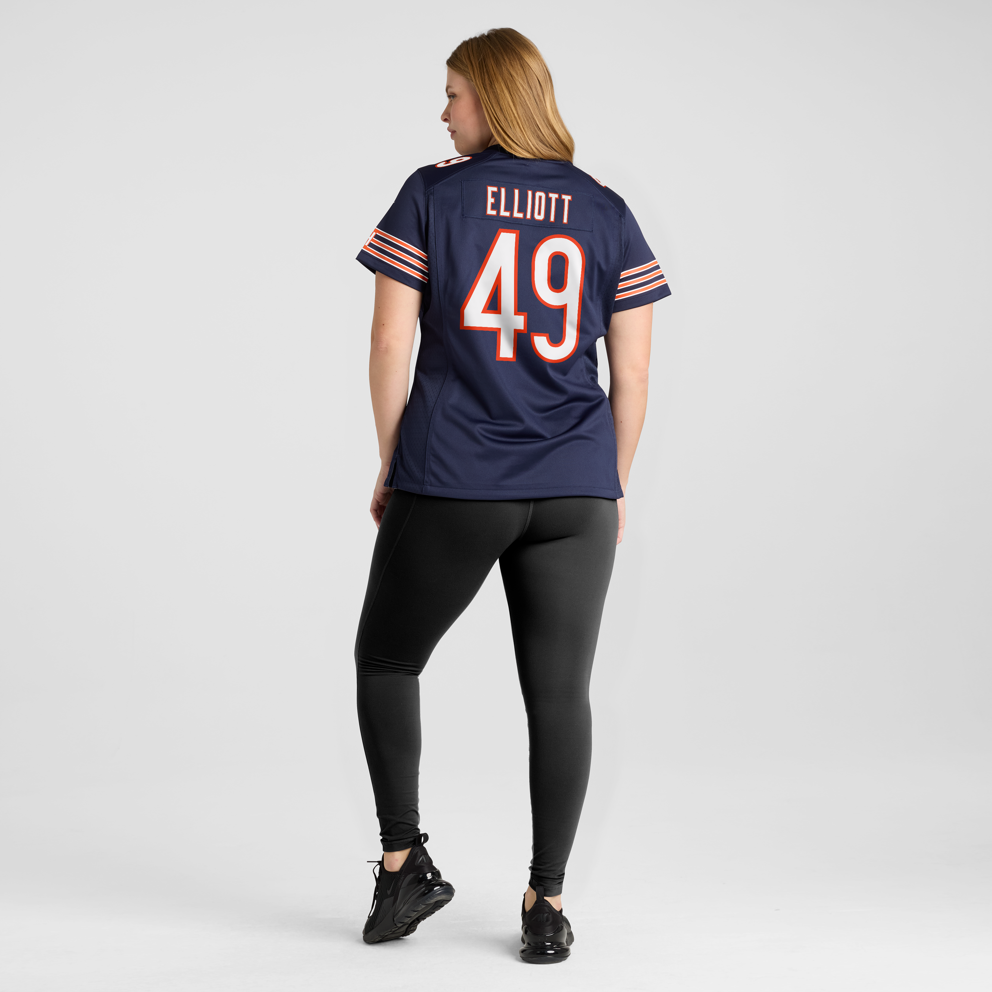 Women's Nike Keyshaun Elliott Navy Chicago Bears Team Game Jersey