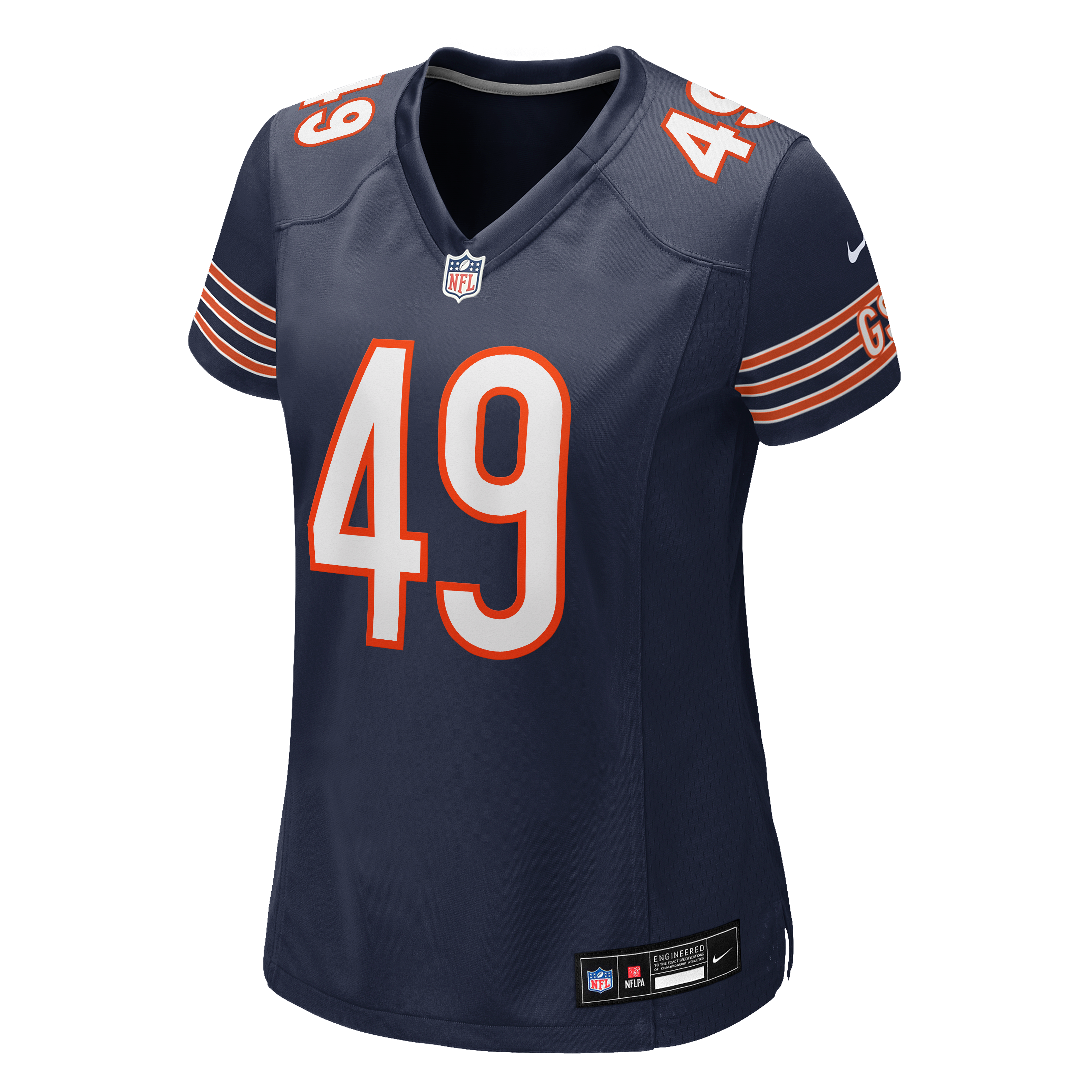 Women's Nike Keyshaun Elliott Navy Chicago Bears Team Game Jersey