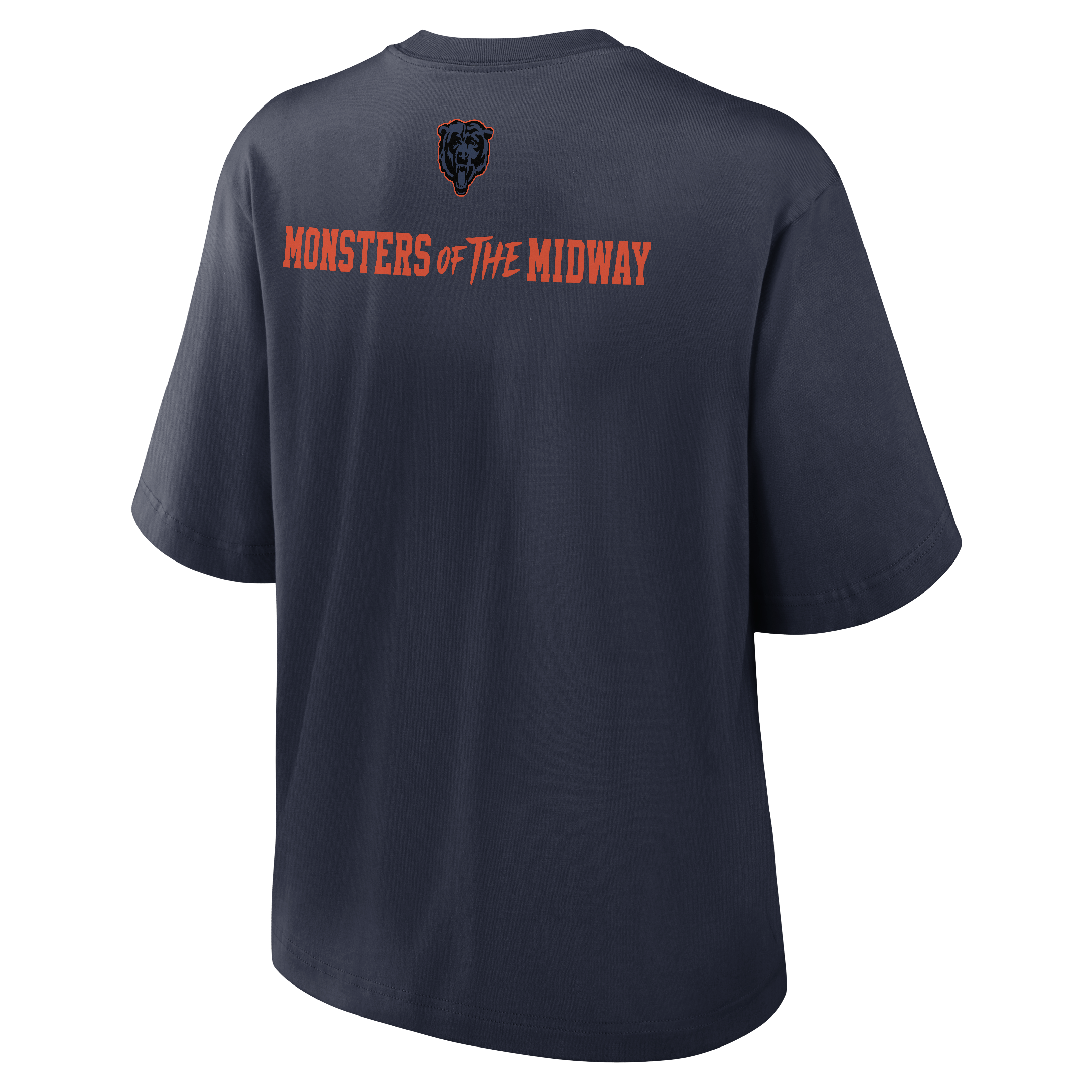 Women's Nike Navy Chicago Bears 2026 Rivalries Collection Boxy T-Shirt