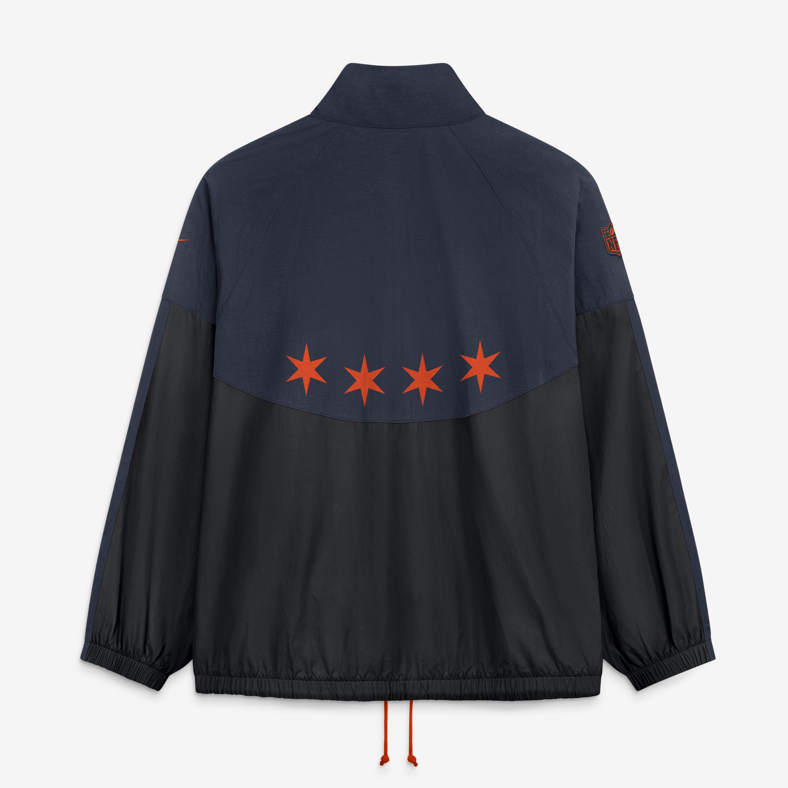 Veste zippée oversize Nike Chicago Bears 2026 Rivalries Collection pour femme, bleu marine