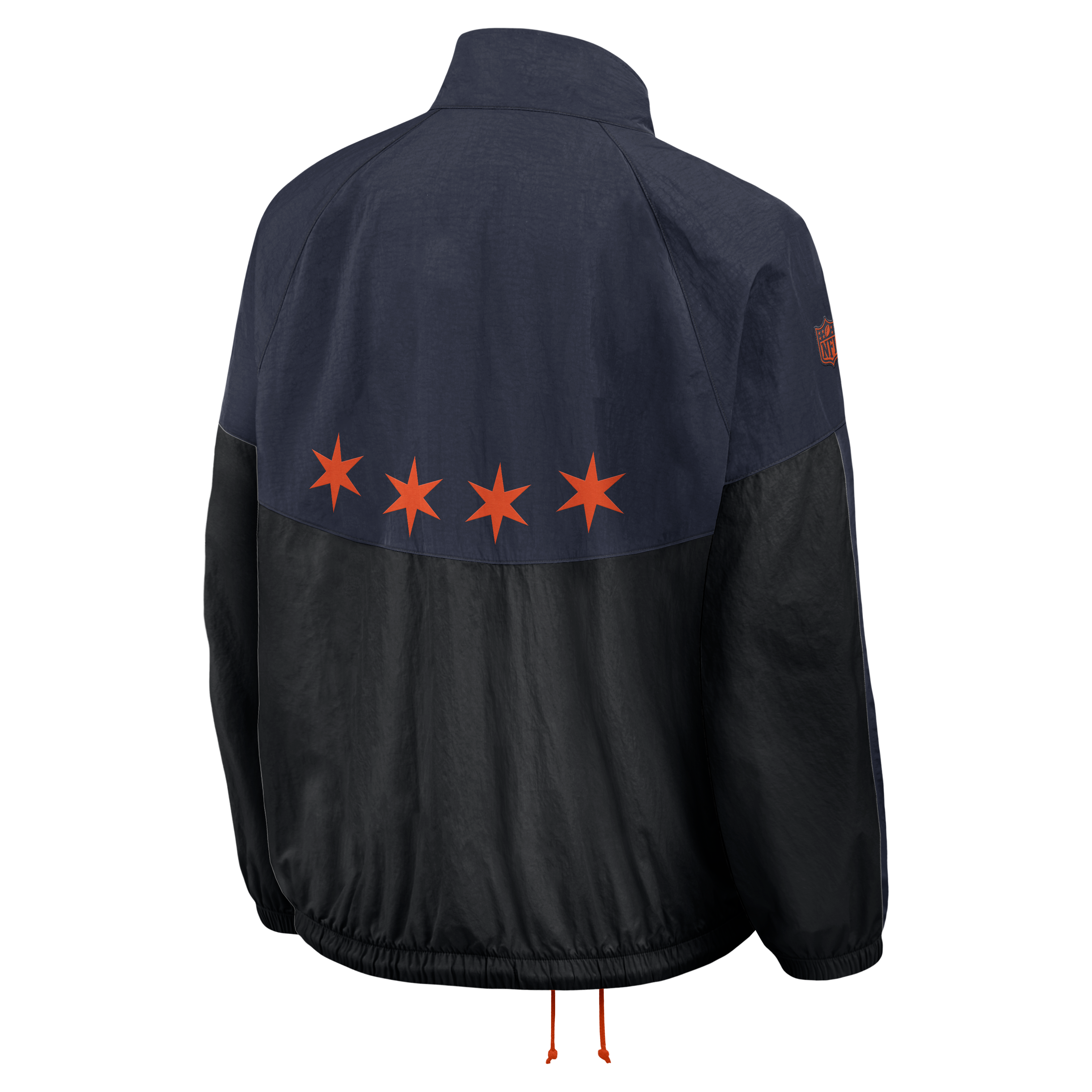 Veste zippée oversize Nike Chicago Bears 2026 Rivalries Collection pour femme, bleu marine
