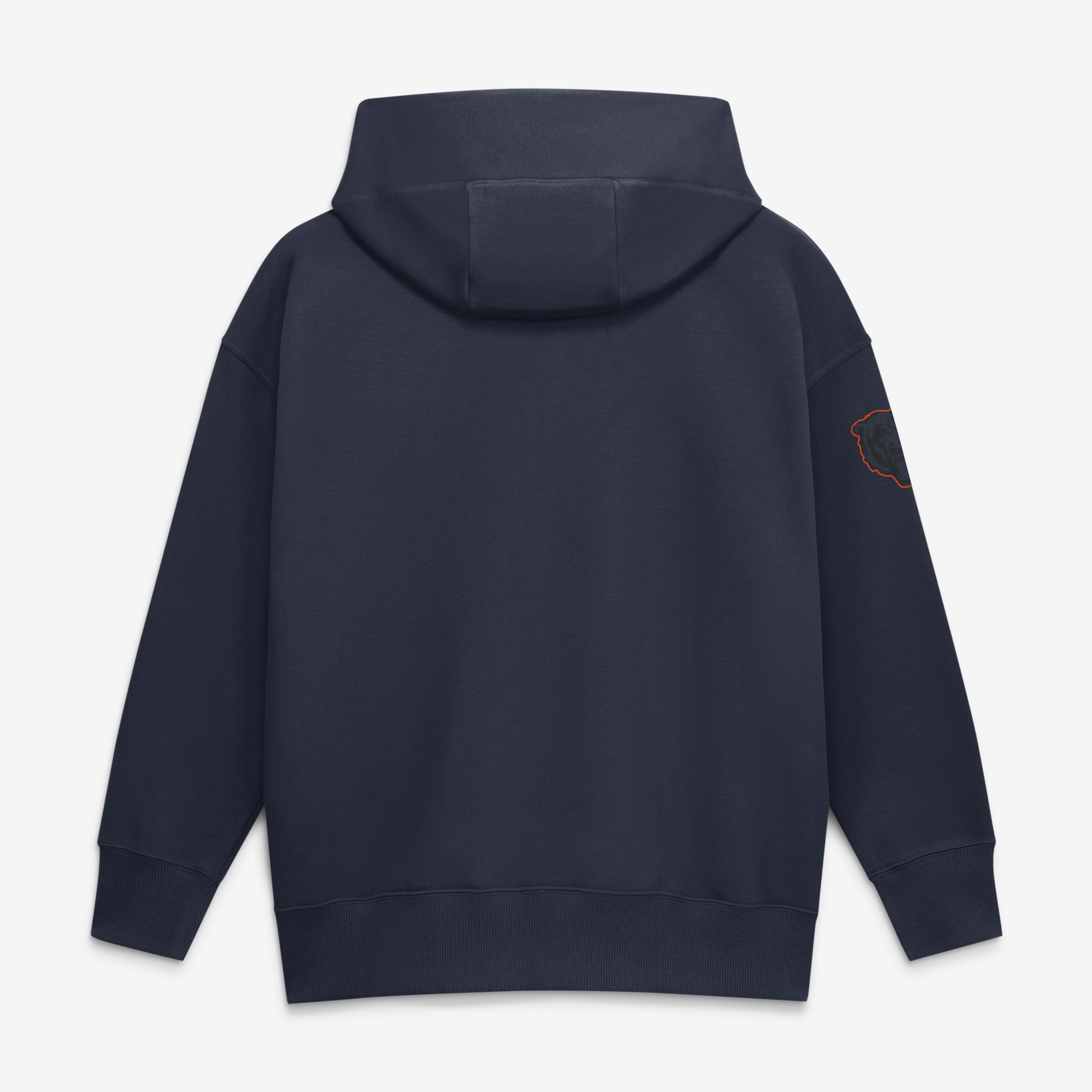 Sweat à capuche oversize Nike Chicago Bears 2026 Rivalries Collection pour femme, bleu marine