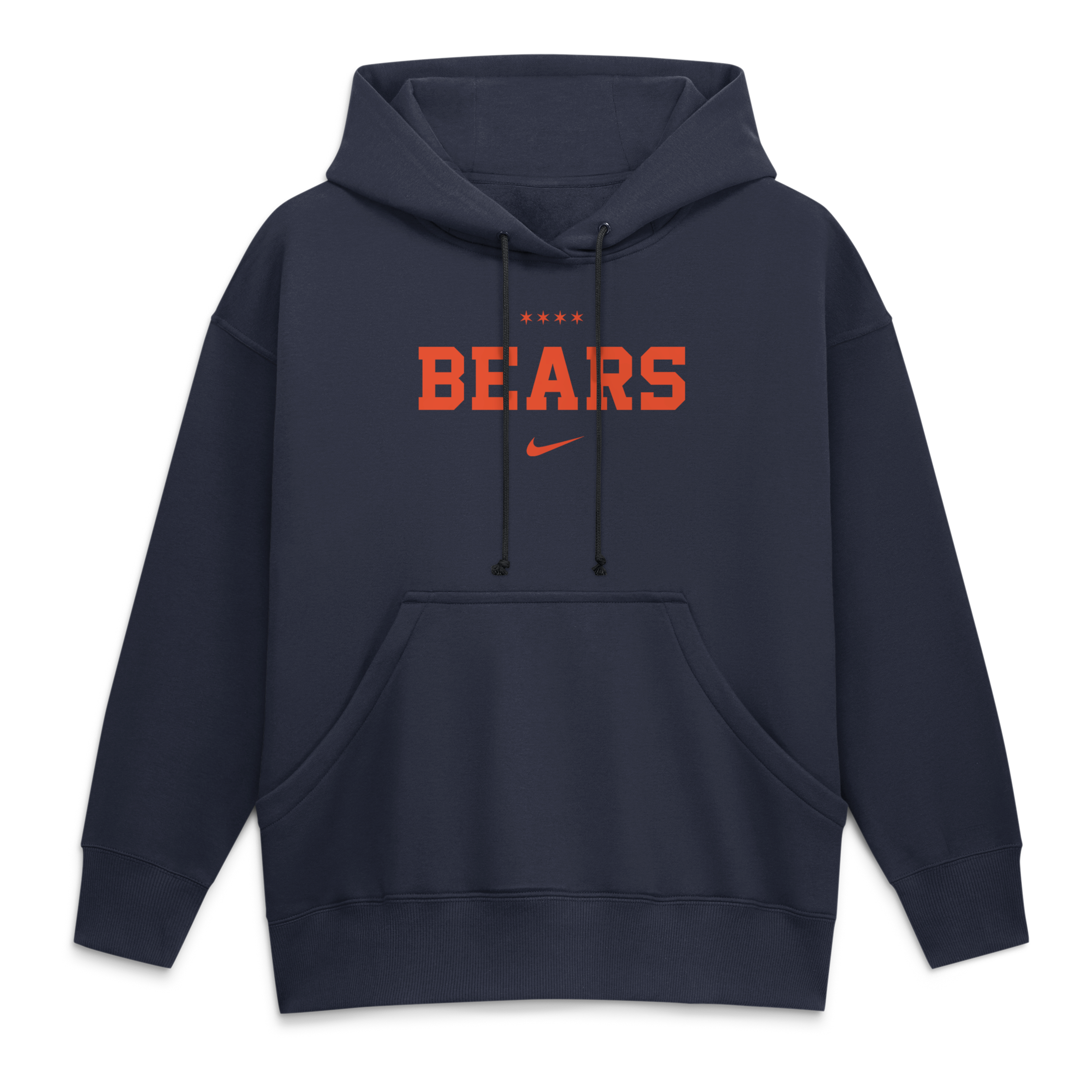 Women's Nike Navy Chicago Bears 2026 Rivalries Collection Oversized Pullover Hoodie