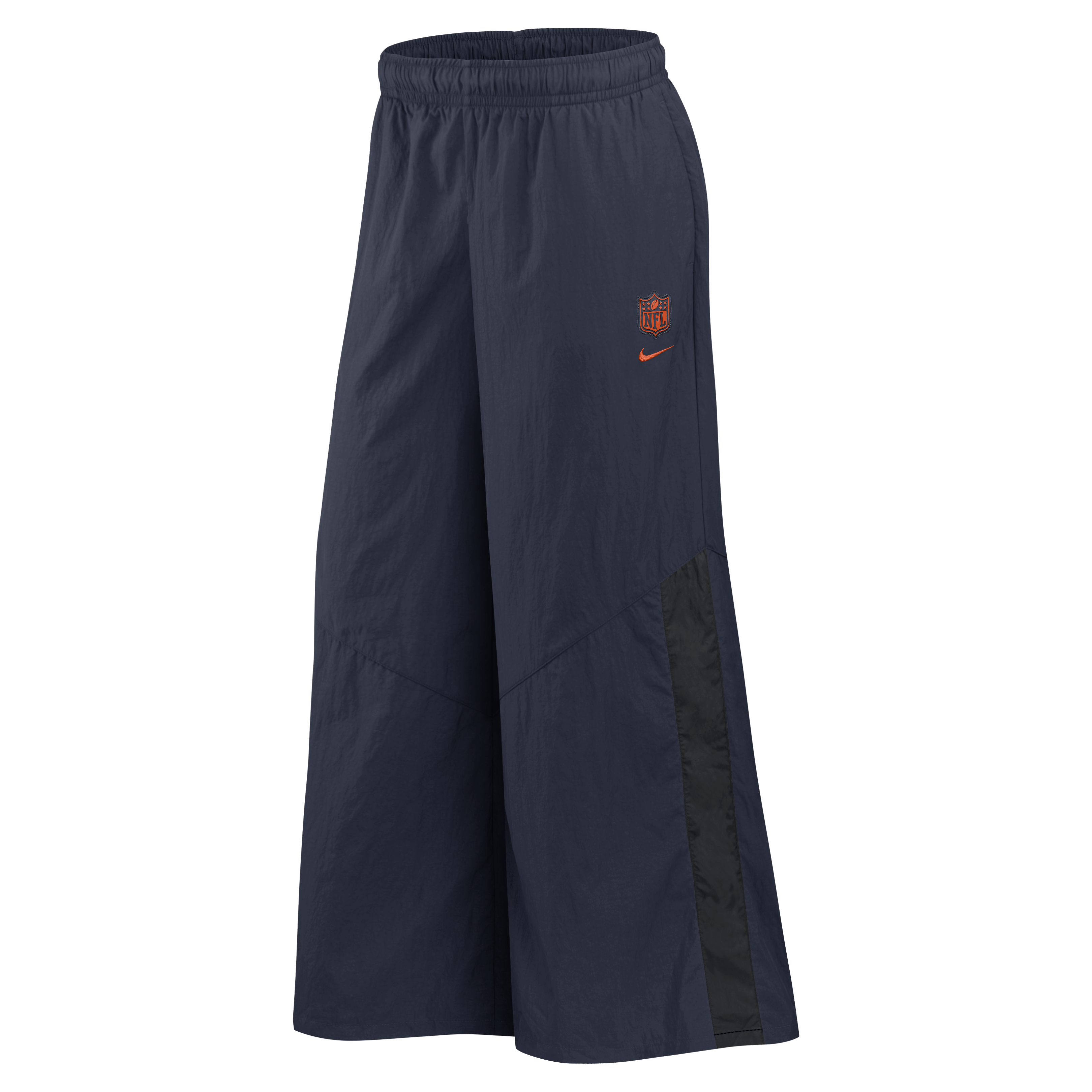 Pantalon tissé à jambes larges Nike Chicago Bears 2026 Rivalries Collection pour femmes, bleu marine