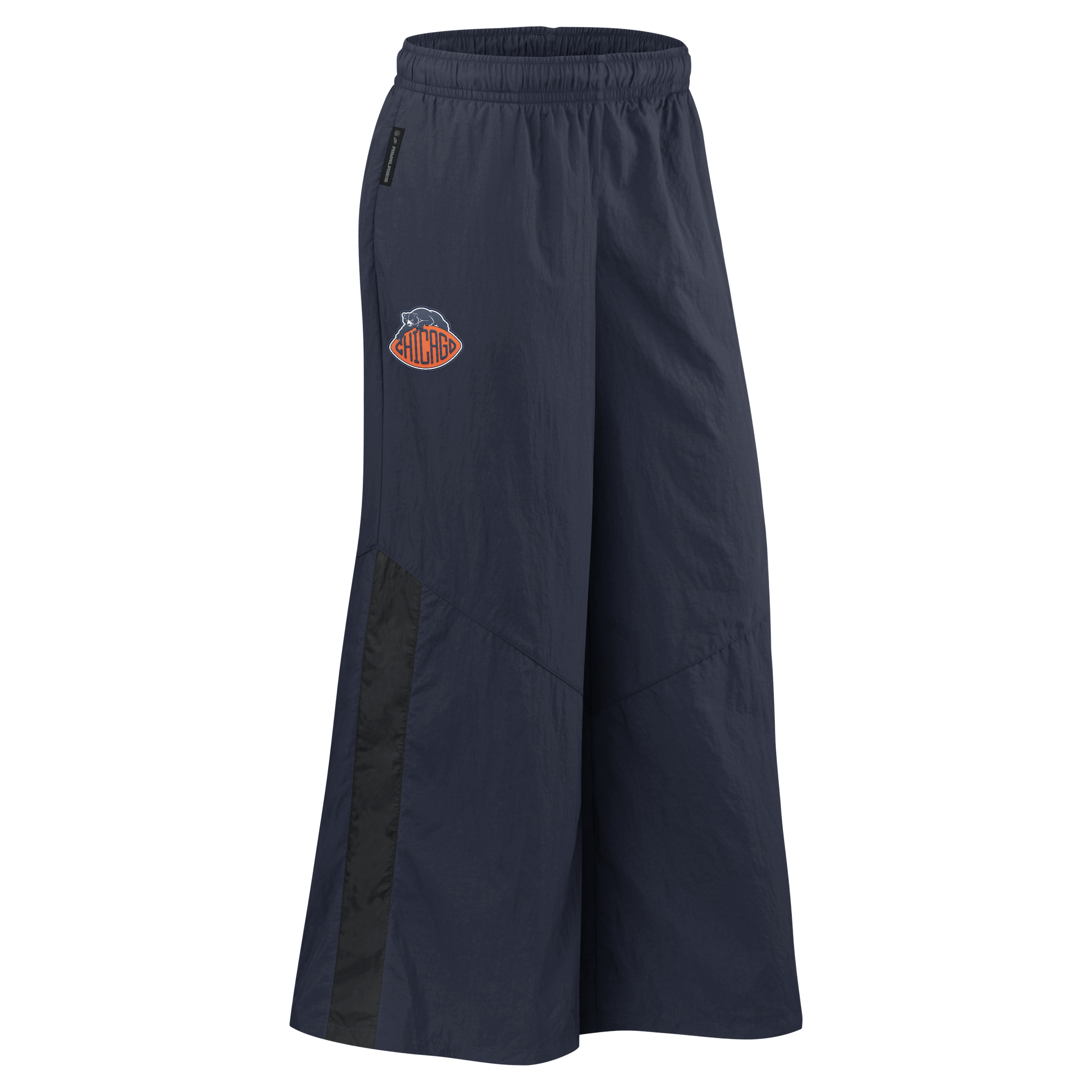 Pantalon tissé à jambes larges Nike Chicago Bears 2026 Rivalries Collection pour femmes, bleu marine