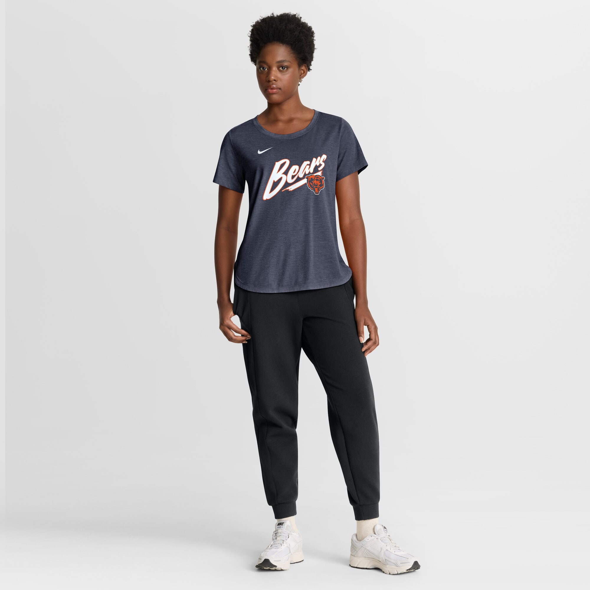 T-shirt Nike Primetime Tri-Blend bleu marine pour femme