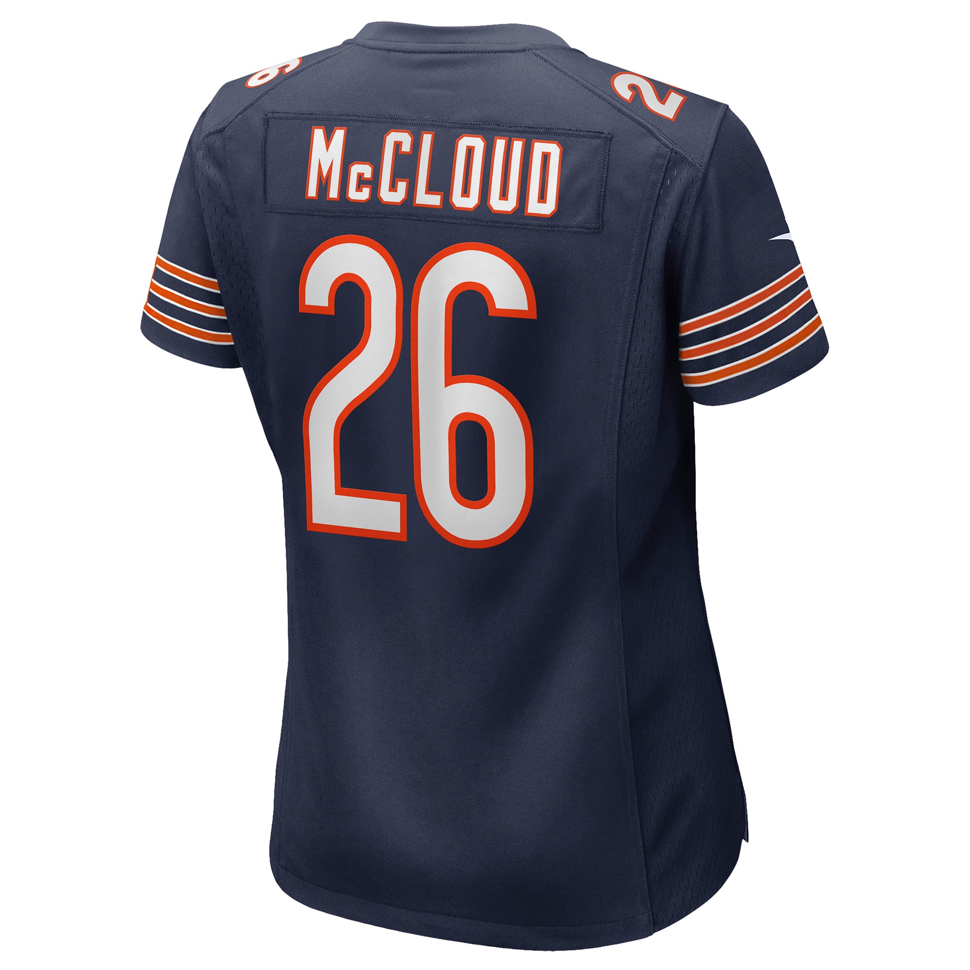 Maillot de match Nike Nick McCloud bleu marine des Chicago Bears pour femmes