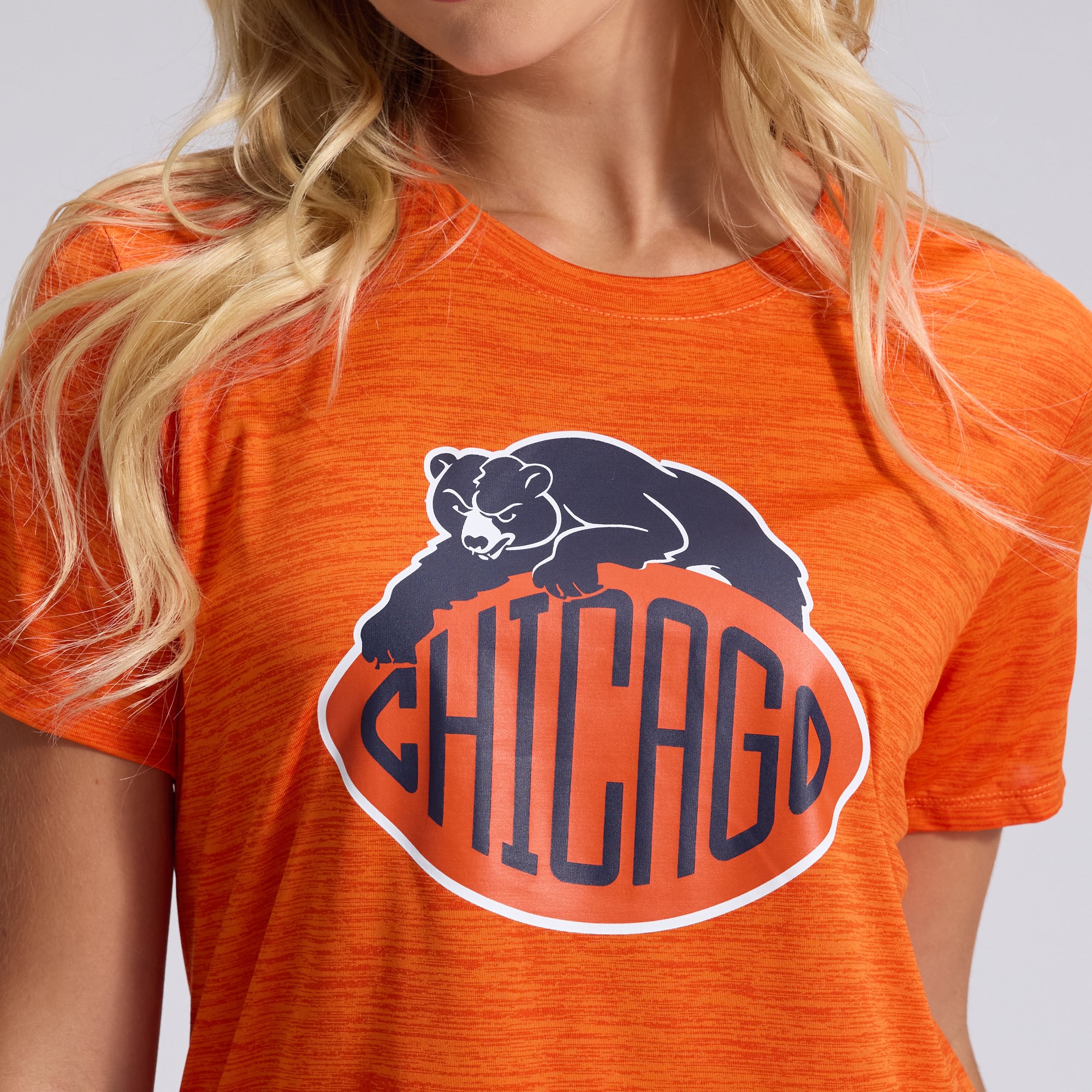Women's Nike Orange Chicago Bears 2026 Rivalries Collection Sideline Velocity Dri-FIT T-Shirt