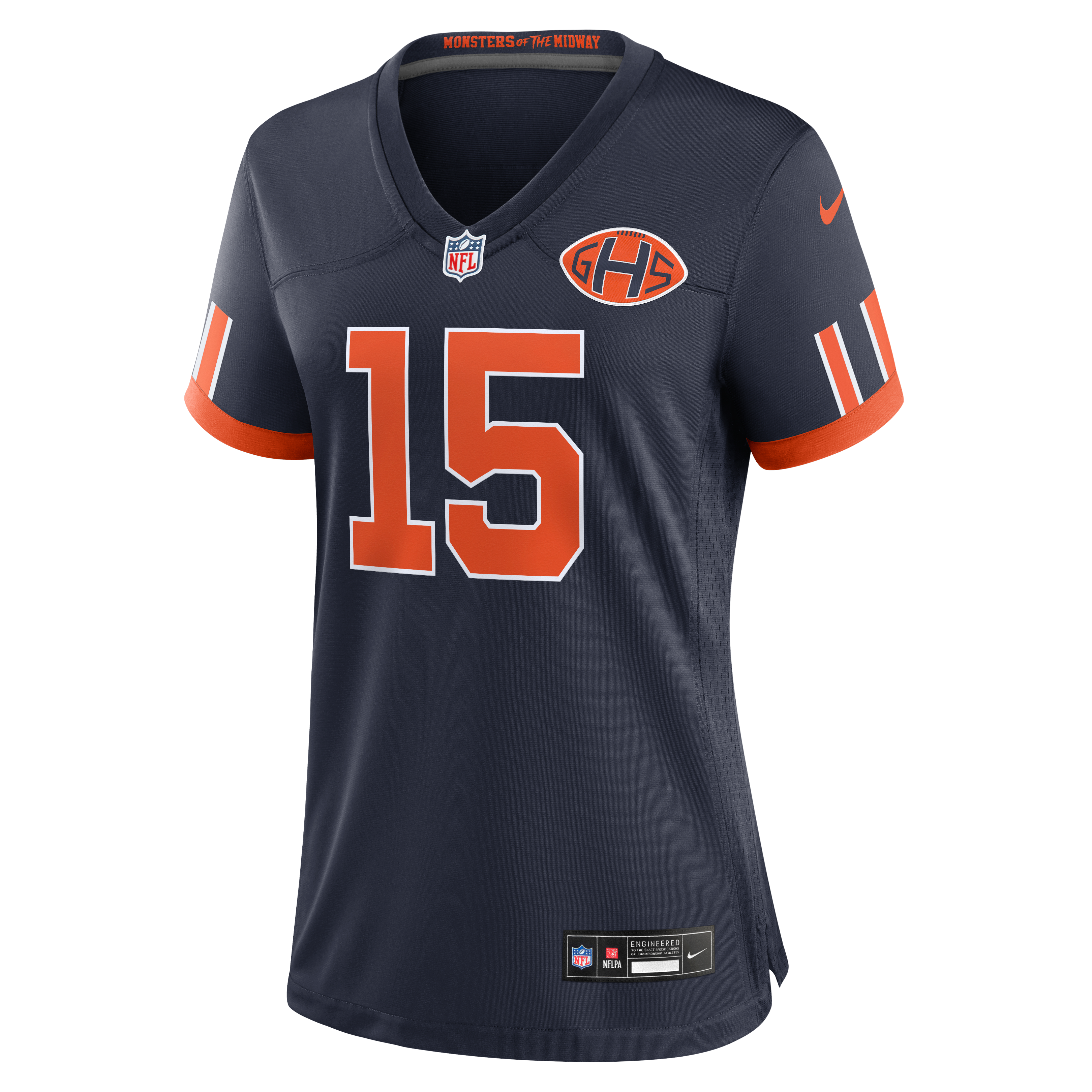 Women's Nike Rome Odunze Navy Chicago Bears 2026 Rivalries Collection Game Jersey