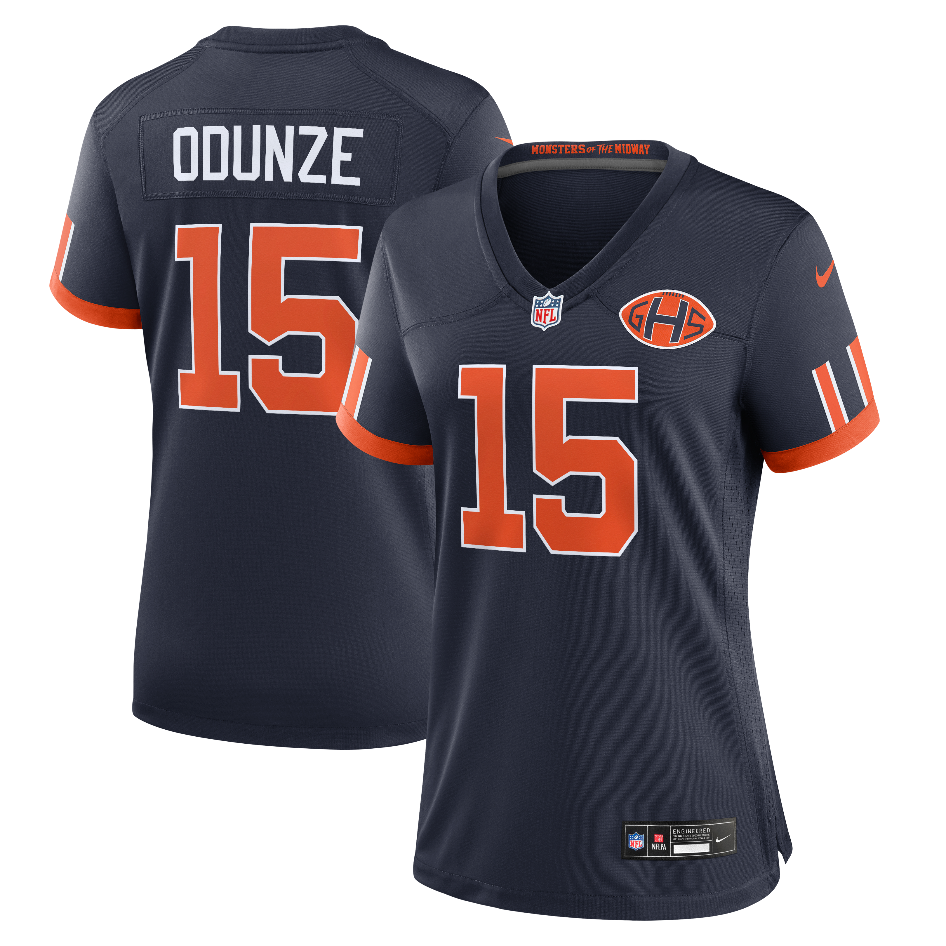 Women's Nike Rome Odunze Navy Chicago Bears 2026 Rivalries Collection Game Jersey