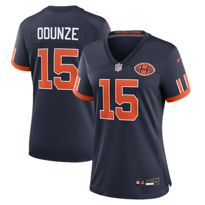 Rome Odunze Chicago Bears Nike Women's 2026 Rivalries Collection Game Jersey - Navy